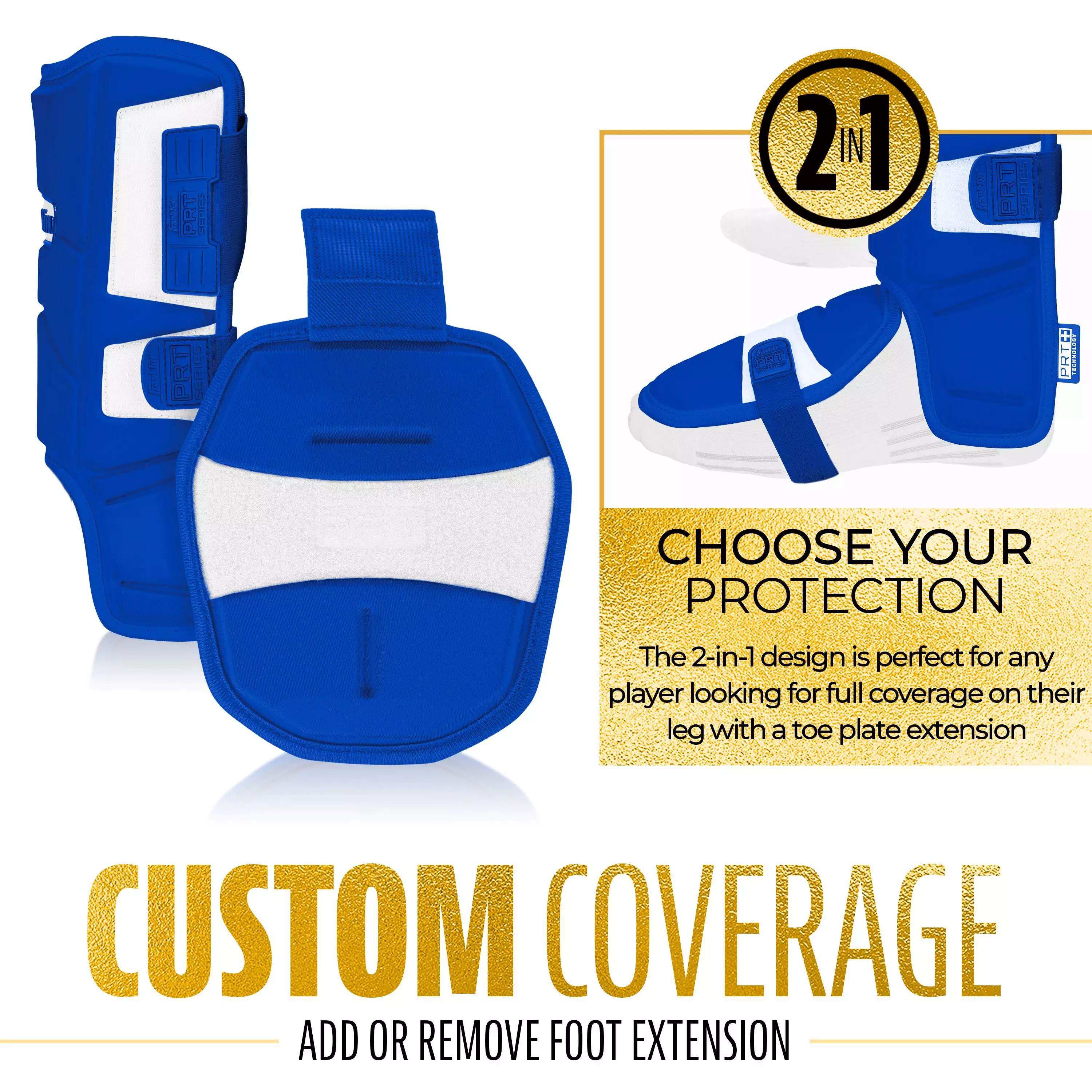 Franklin Sports Adult PRT Protective Leg Guard - Royal - ROYAL