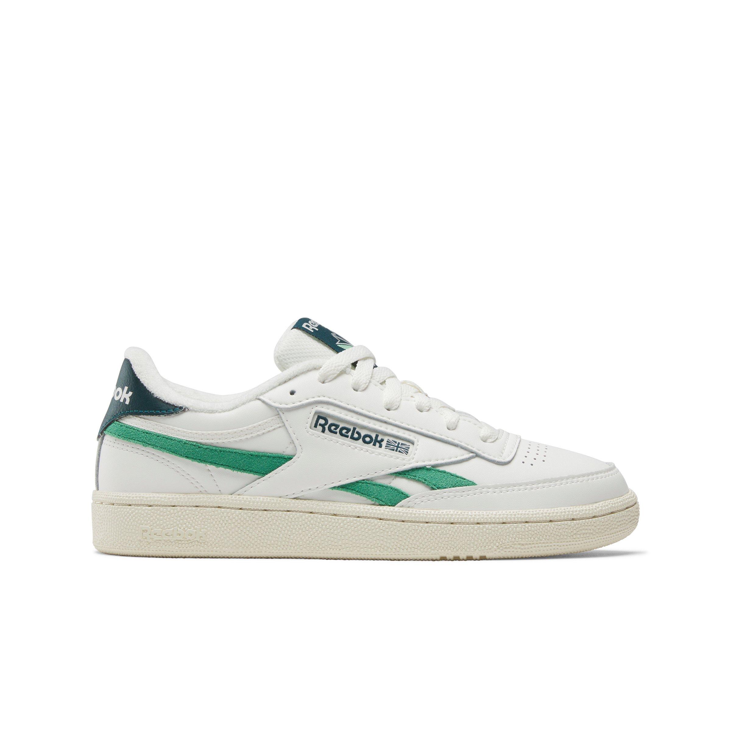 Reebok Club C Revenge "White/Green/Dark Green" Women's Shoe - WHITE/GREEN/DK GREEN Thumbnail View 1
