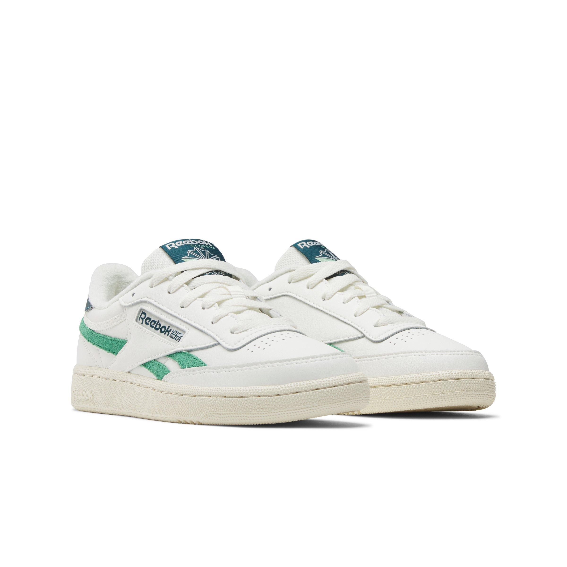 Reebok Club C Revenge "White/Green/Dark Green" Women's Shoe - WHITE/GREEN/DK GREEN Thumbnail View 2