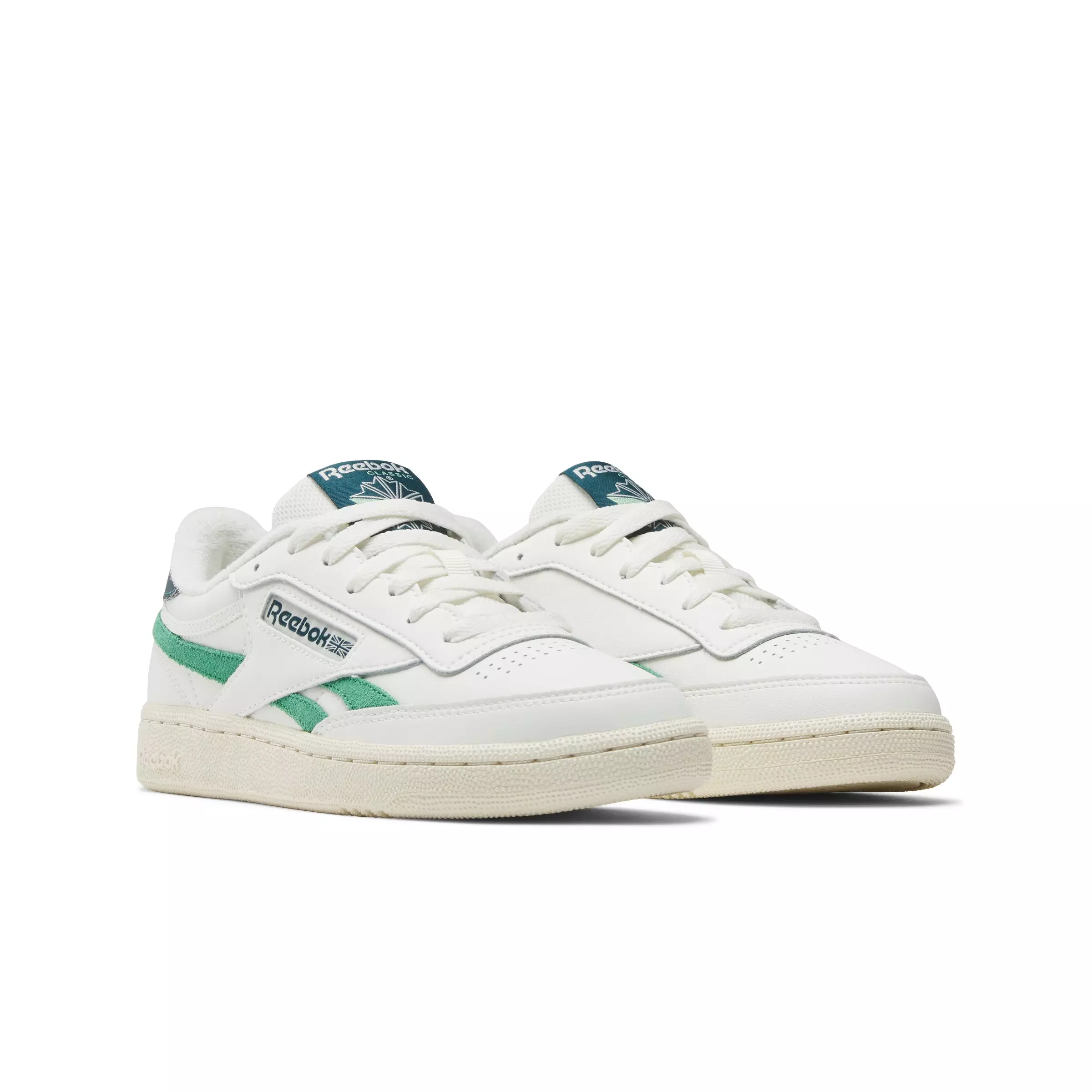 Reebok Club C Revenge "White/Green/Dark Green" Women's Shoe - WHITE/GREEN/DK GREEN
