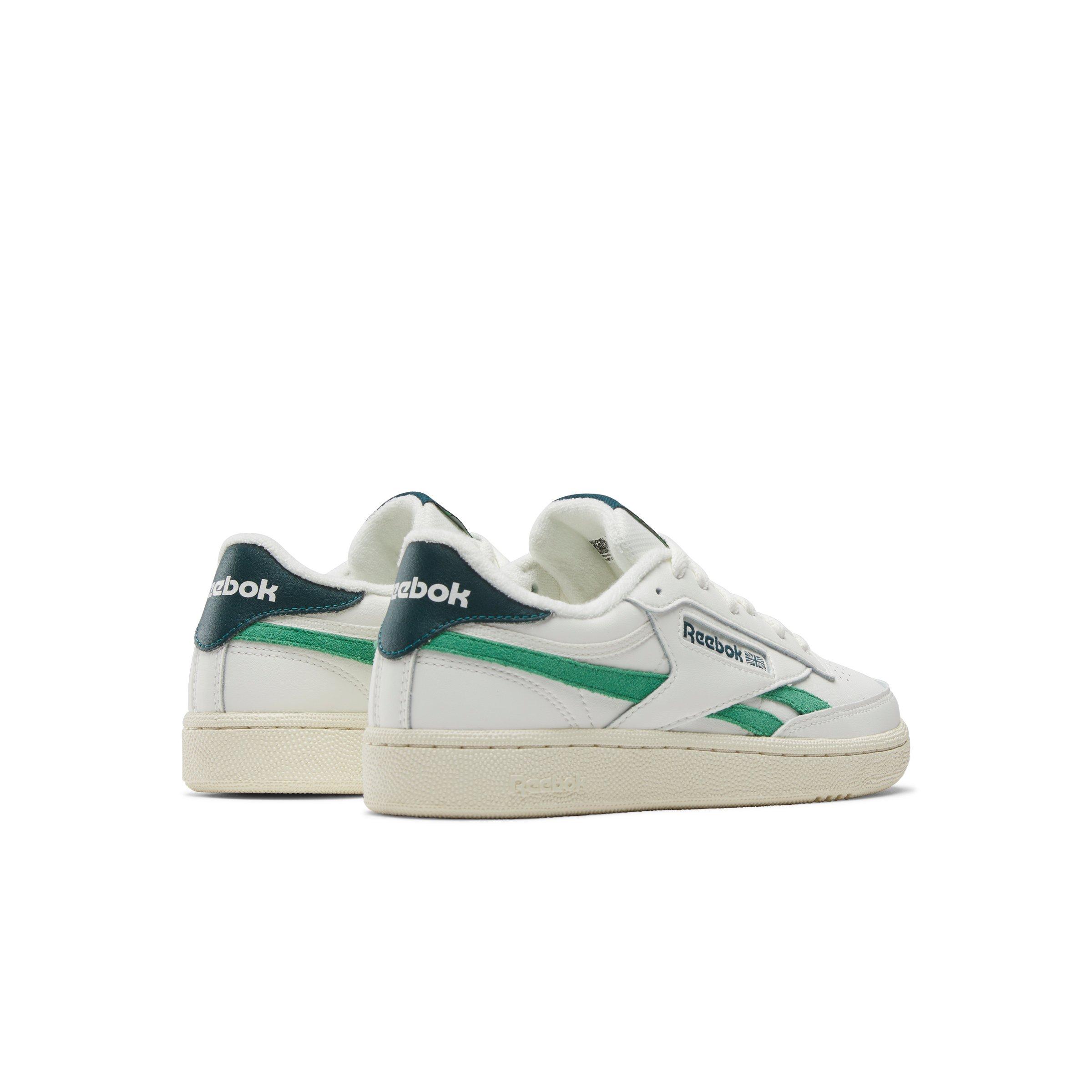 Reebok Club C Revenge "White/Green/Dark Green" Women's Shoe - WHITE/GREEN/DK GREEN Thumbnail View 3