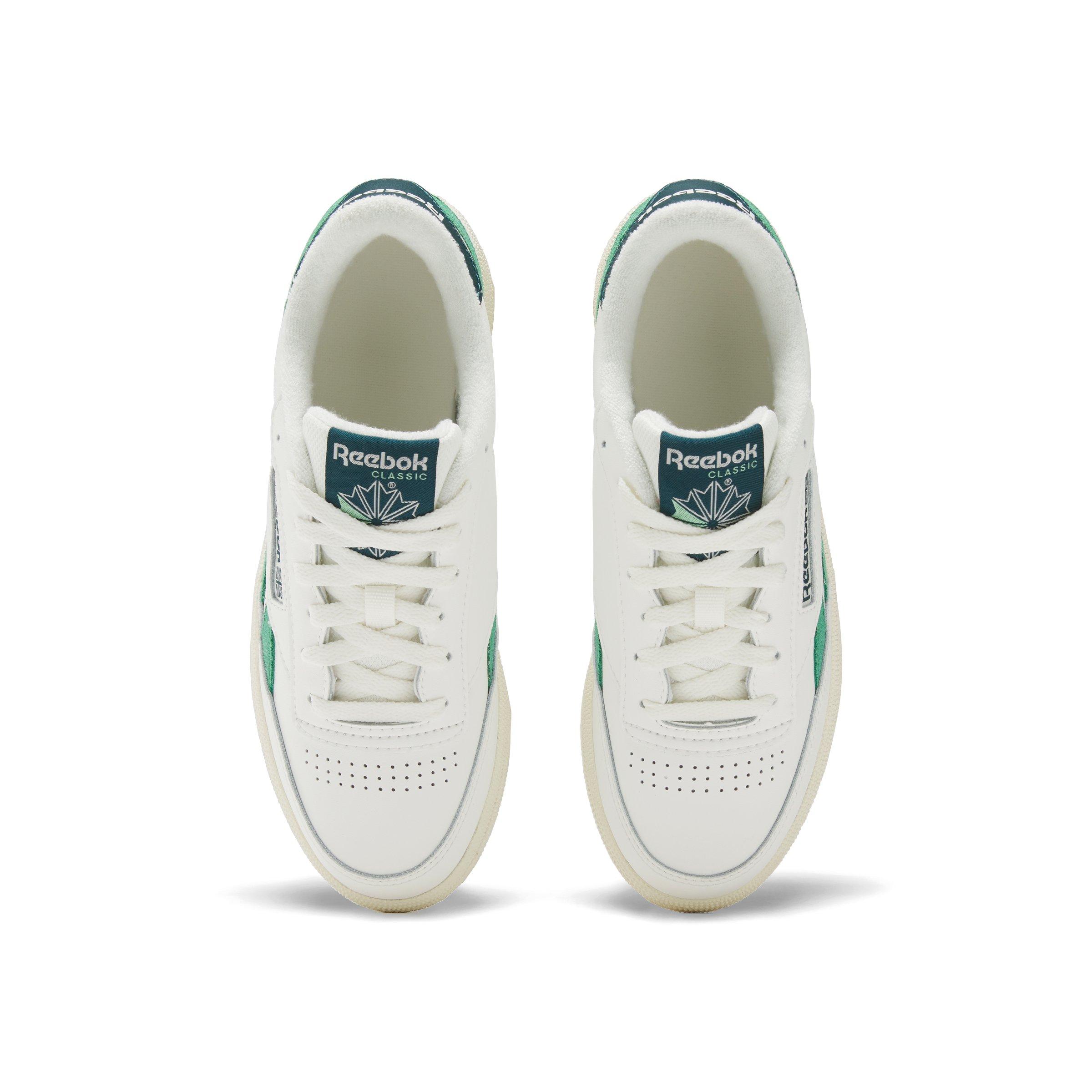 Reebok Club C Revenge "White/Green/Dark Green" Women's Shoe - WHITE/GREEN/DK GREEN Thumbnail View 4