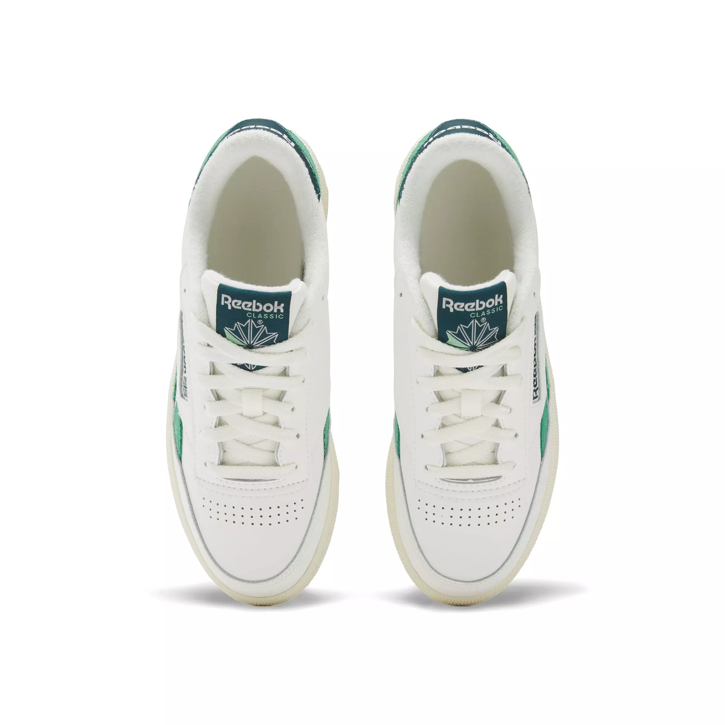 Reebok Club C Revenge "White/Green/Dark Green" Women's Shoe - WHITE/GREEN/DK GREEN