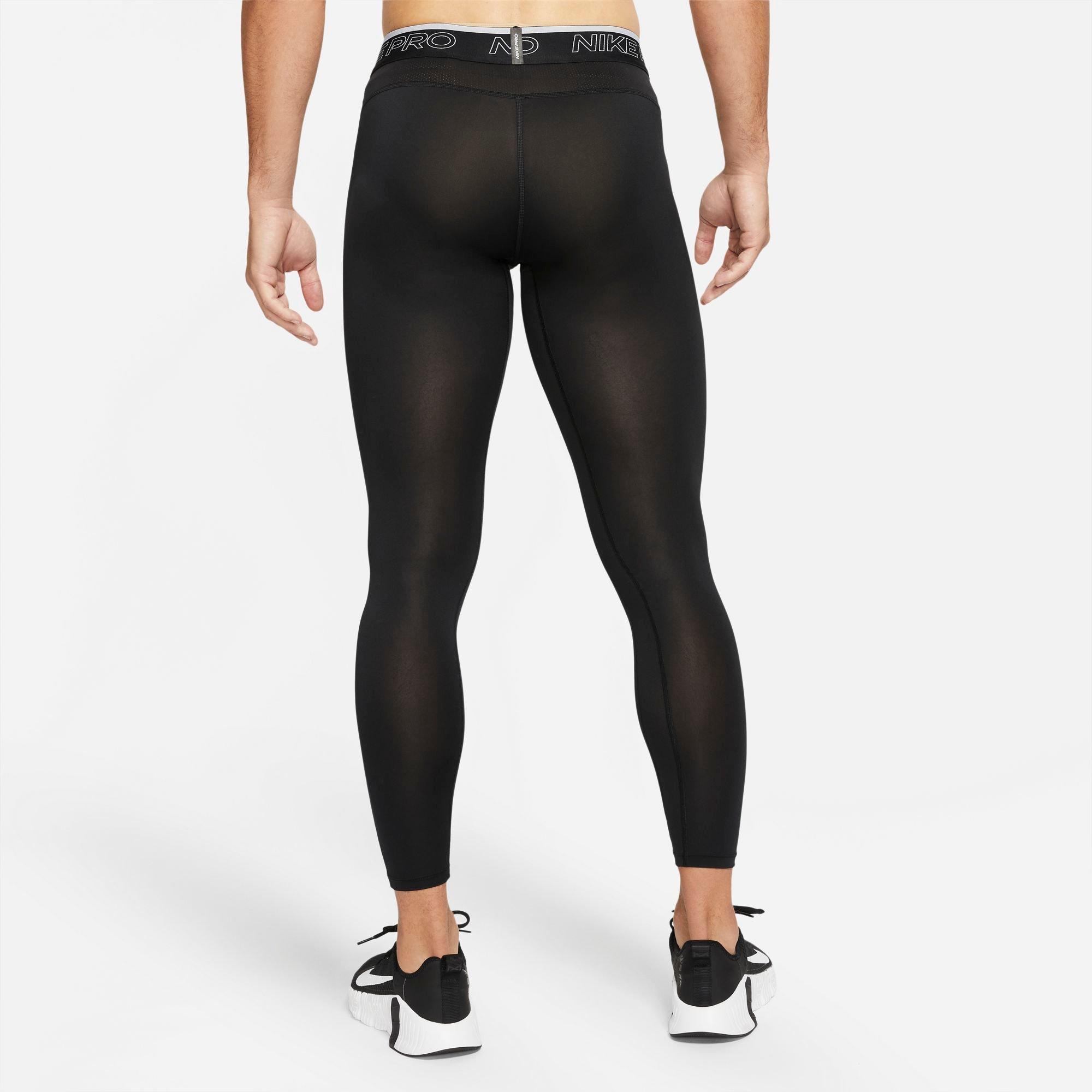 Nike Pro Hyperwarm Velour Tights Leggings in Black by Nike from Carbon38