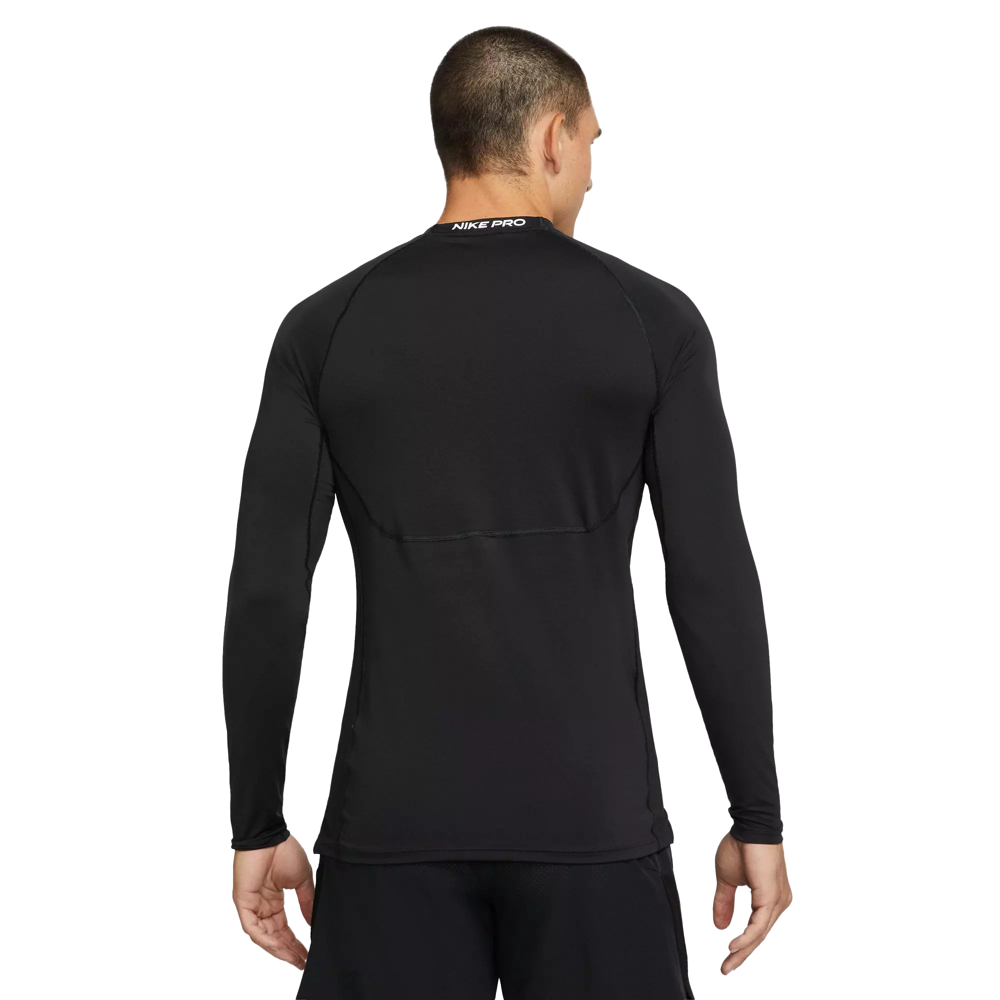 Nike Men's Pro Dri-FIT Slim Fit Long-Sleeve Top - BLACK