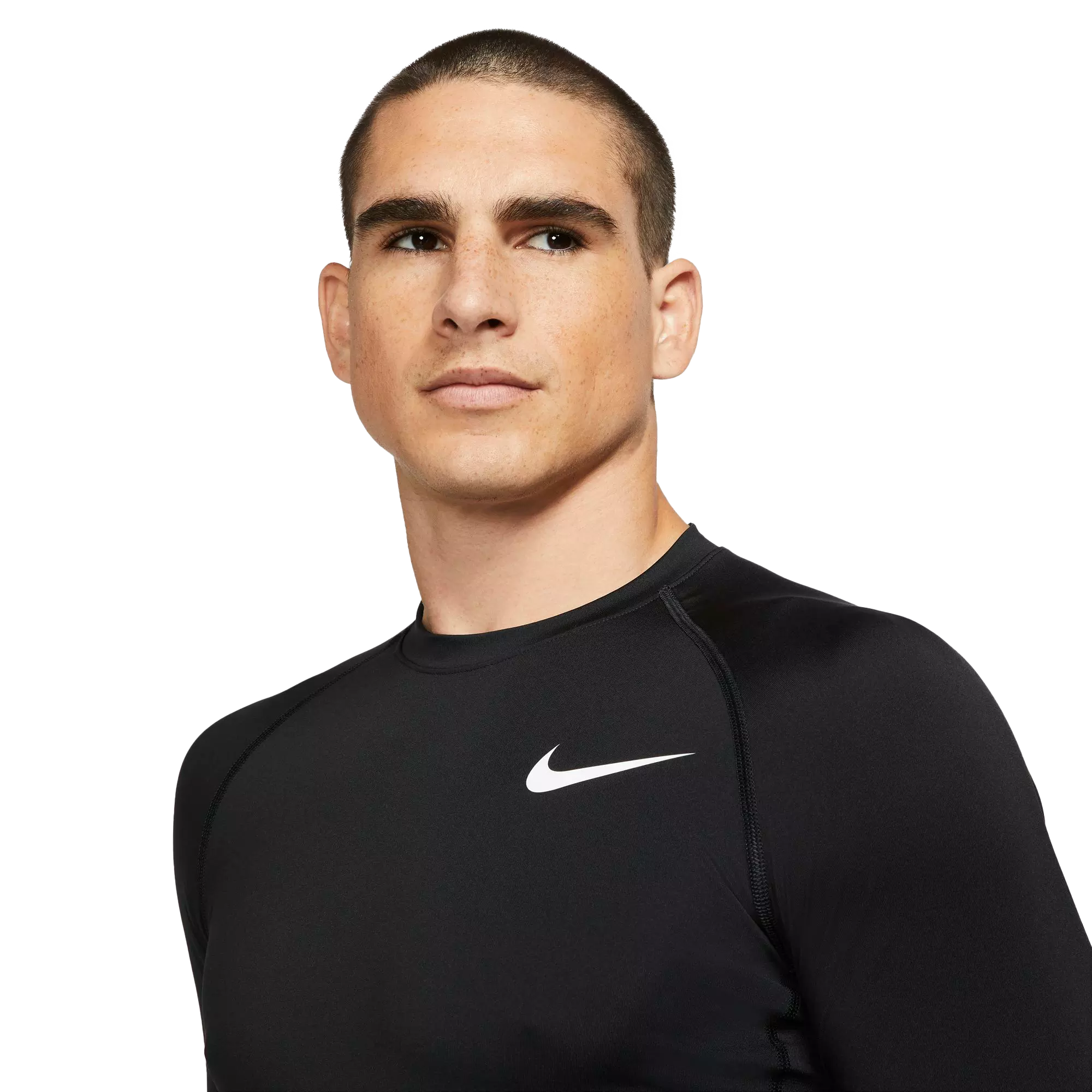 Nike Men's Pro Dri-FIT Slim Fit Long-Sleeve Top - BLACK