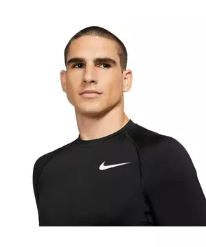Nike Pro Dri Fit Long Sleeve T-Shirt Black