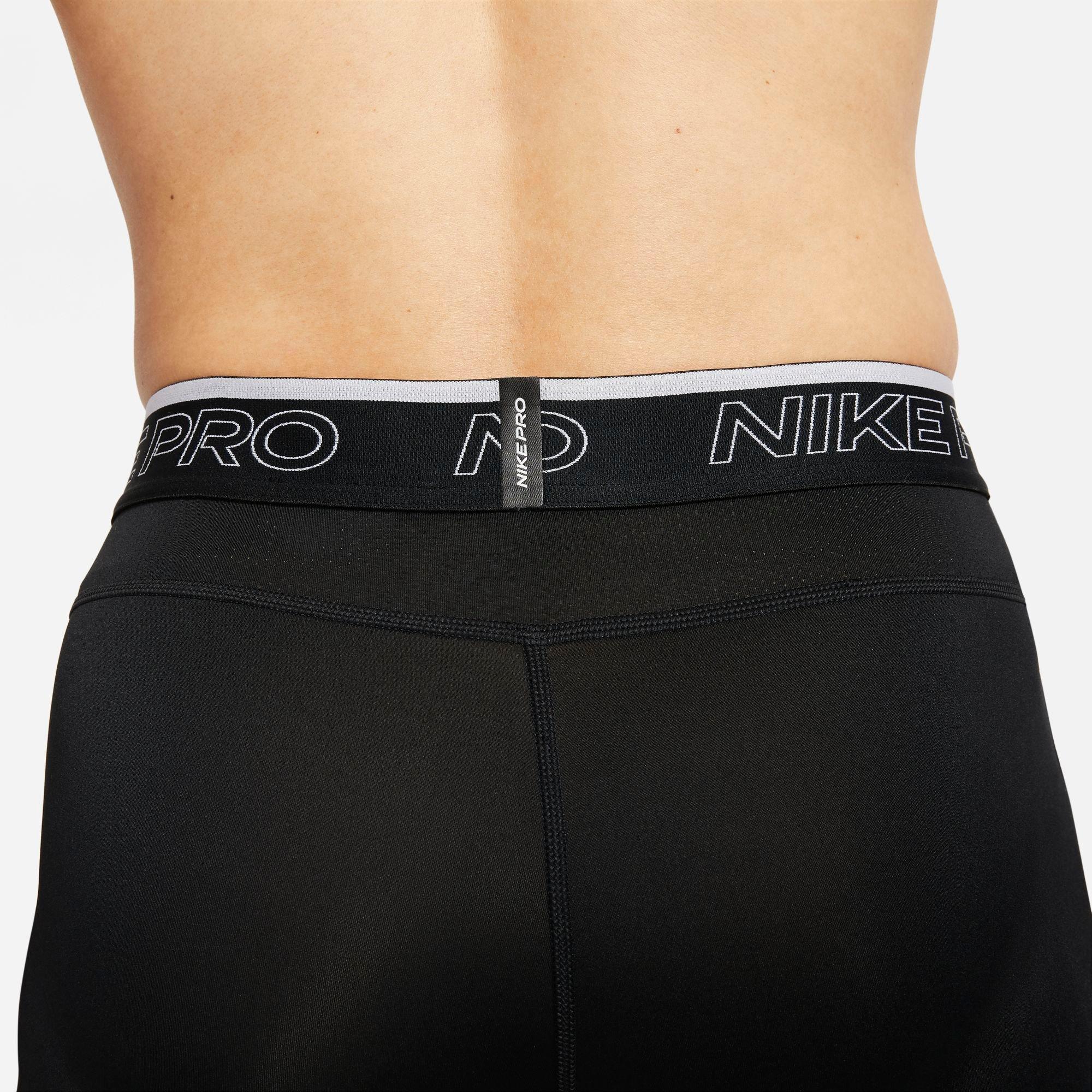 Nike Dri Fit Pro Combat Hyperwarm Shorts Base Layer Men's Large Black /Green