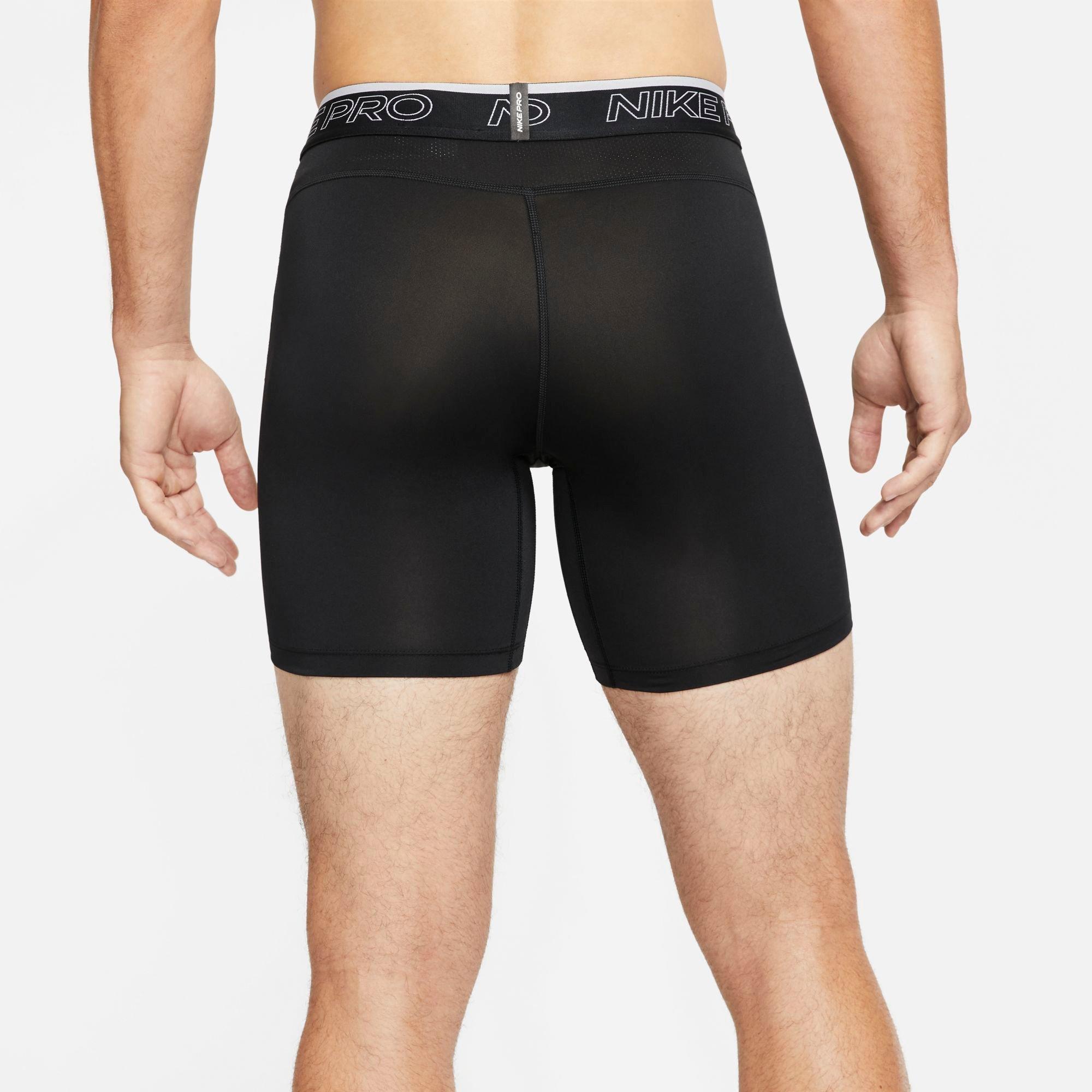 Nike Men's Pro Dri-FIT Shorts-Black - BLACK Thumbnail View 9