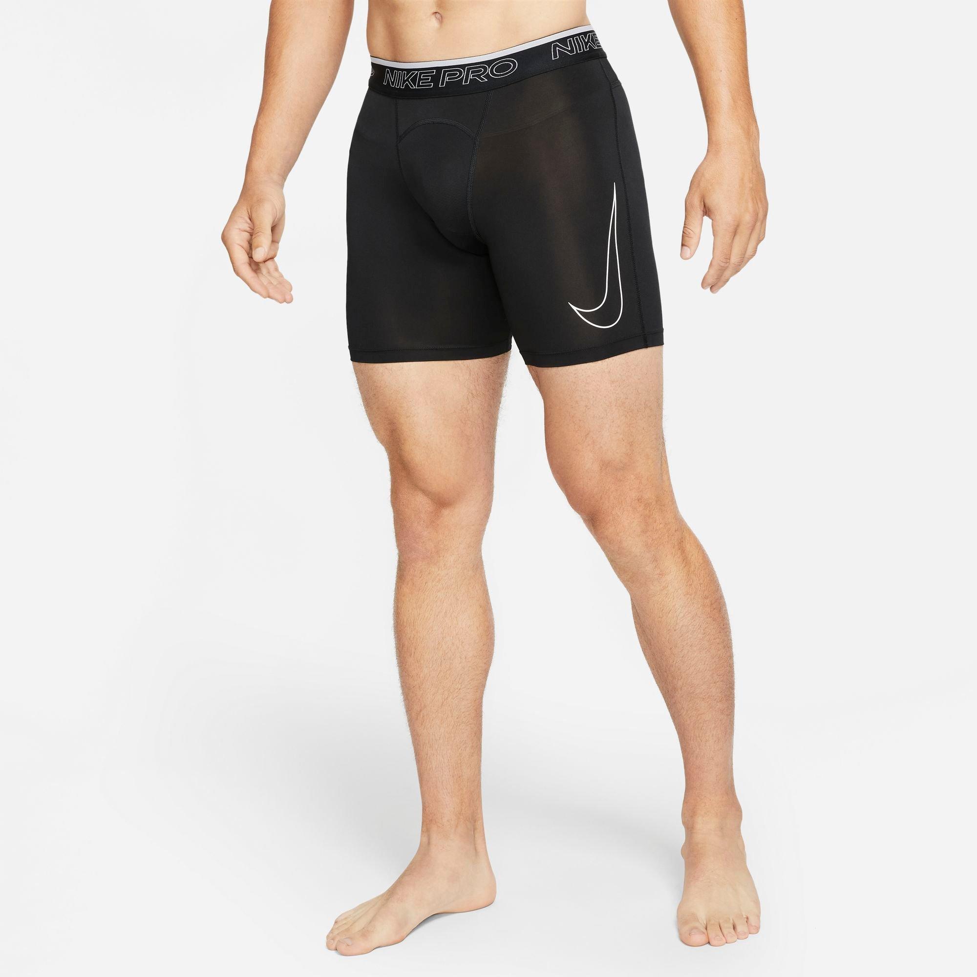 Nike Men's Pro Dri-FIT Shorts - Black - BLACK Thumbnail View 5