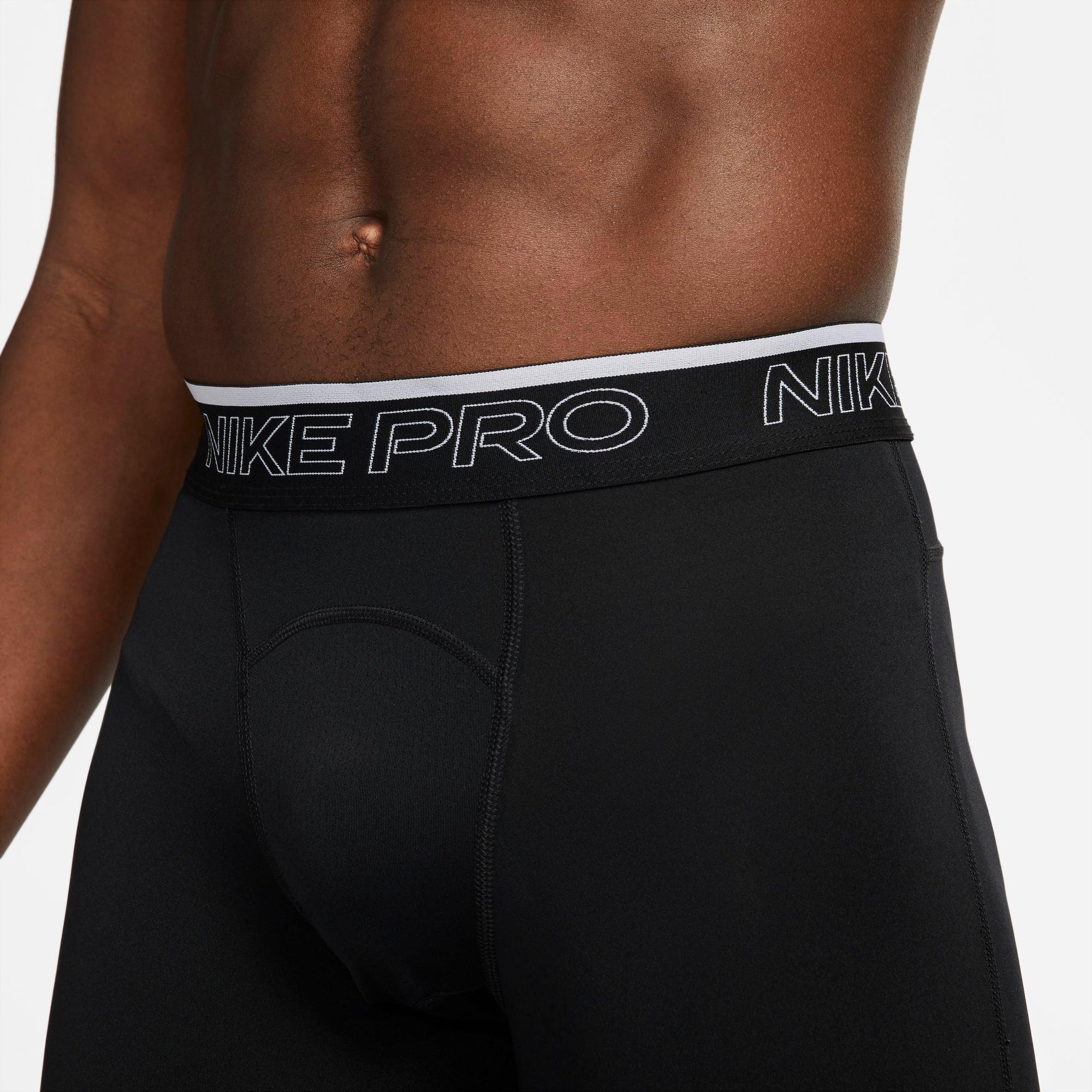 Shorts, Underwear Nike Pro, Dri-Fit, BLACK, Mens Size 2XL 