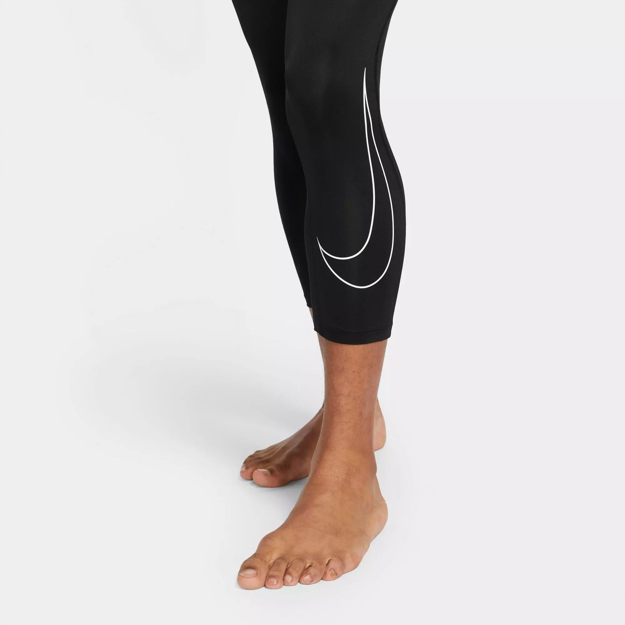 Nike Men's Pro Dri-FIT 3/4 "Black" Leggings - BLACK