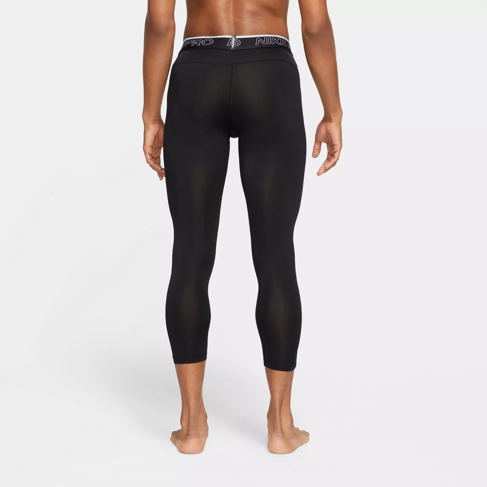 Nike Men's Pro Dri-FIT 3/4 "Black" Leggings - BLACK