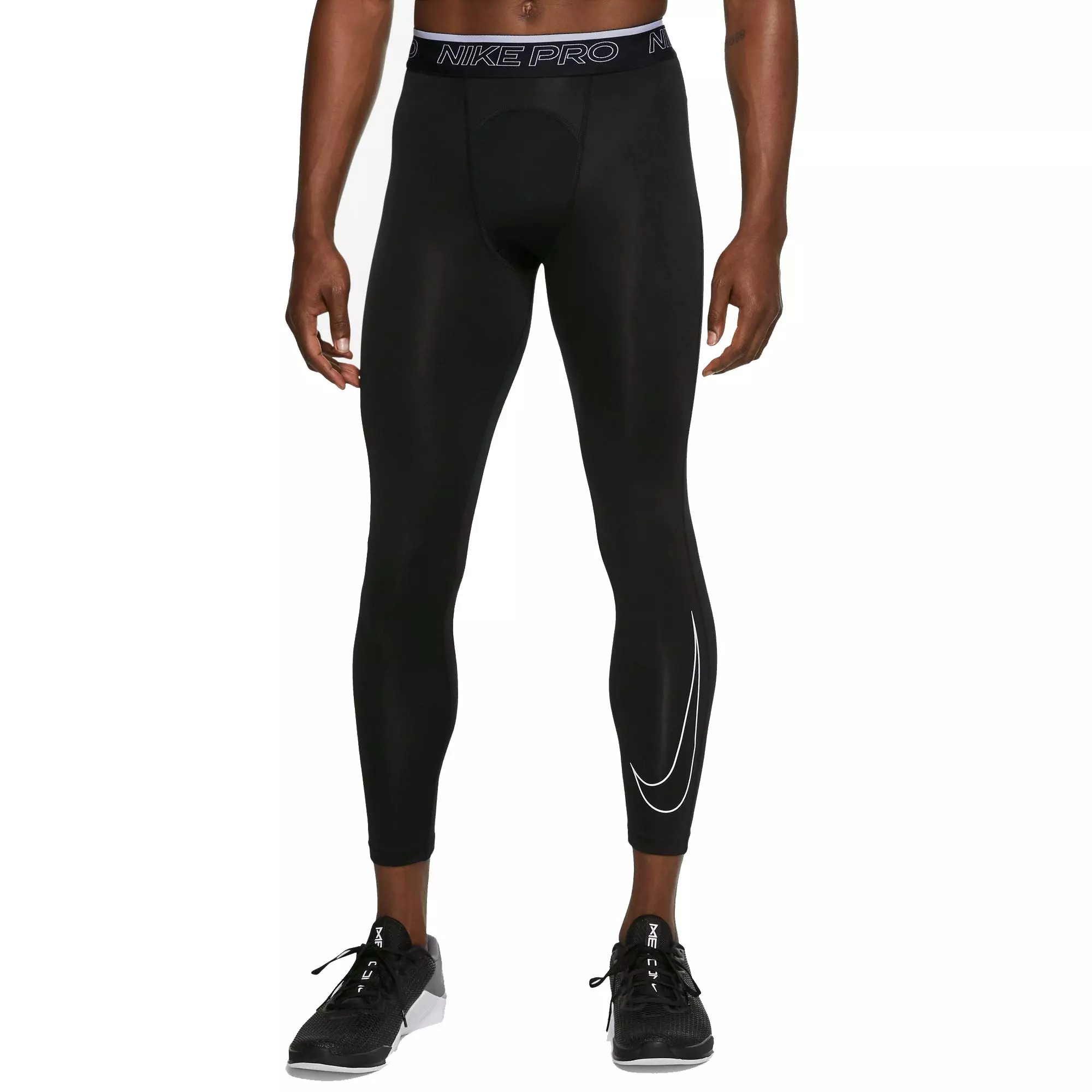 Jordan Sport Dri-FIT 3/4 Tights Black - BLACK/BLACK/WHITE