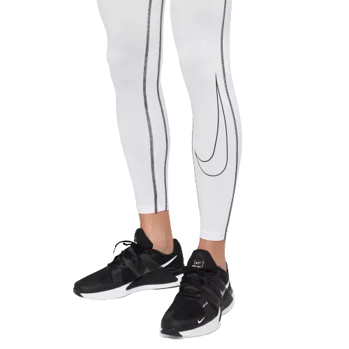 Nike Men's Pro Dri-FIT Compression "White" Leggings - WHITE