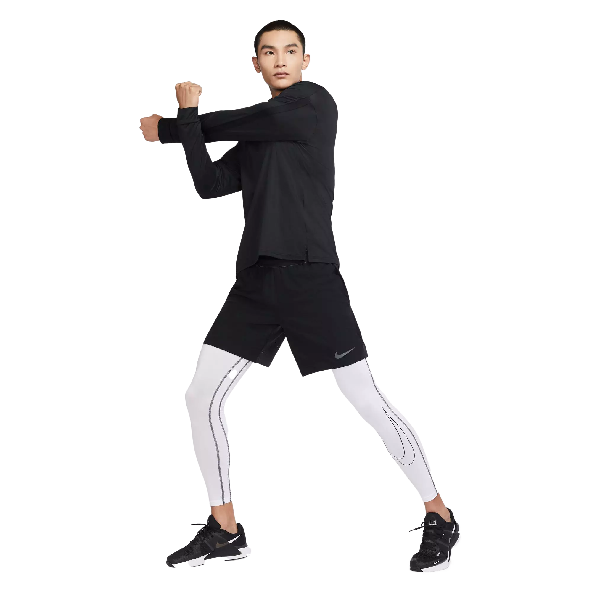 Nike Men's Pro Dri-FIT Compression "White" Leggings - WHITE
