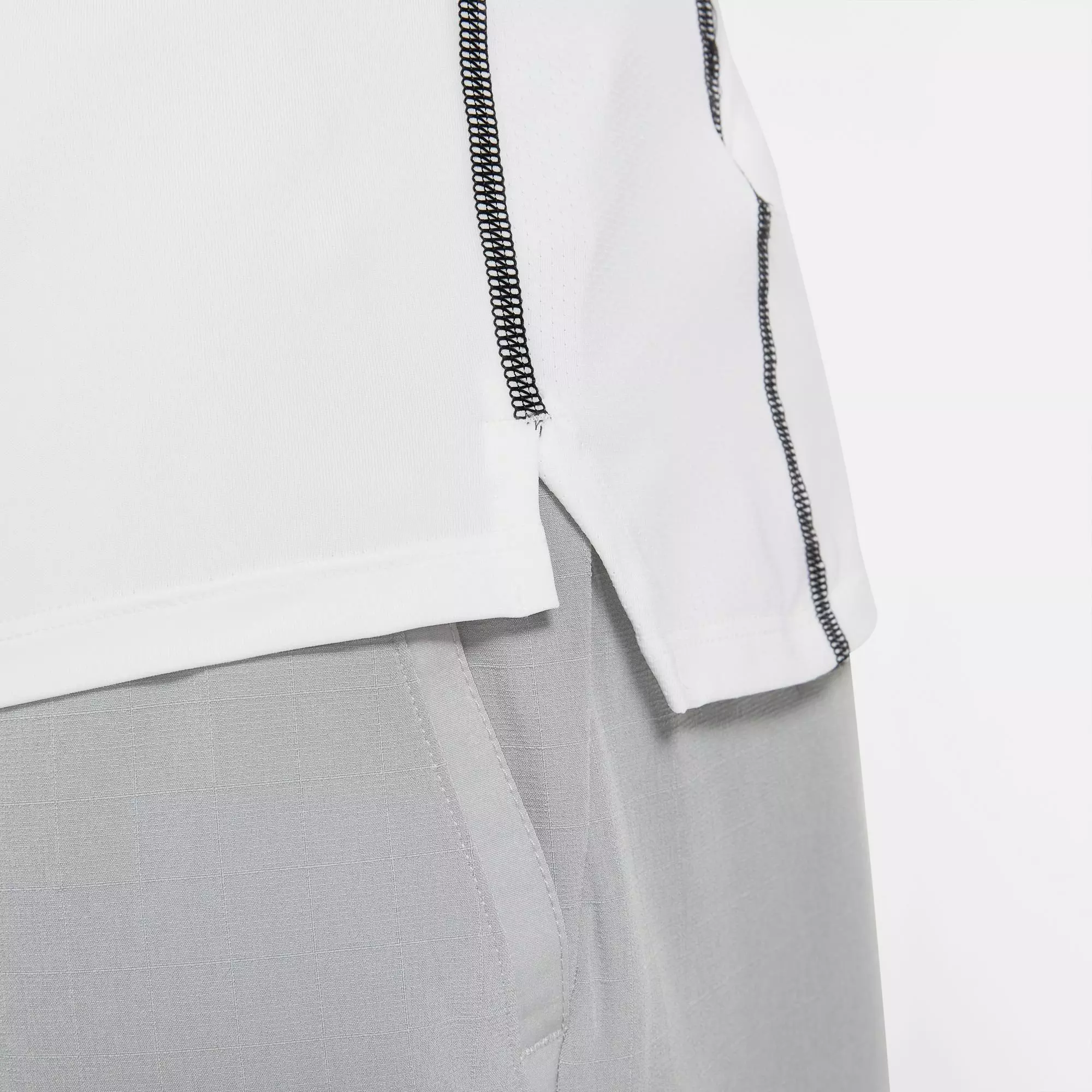 Nike Men's Pro Dri-FIT Slim Fit Long-Sleeve "White" Top - WHITE