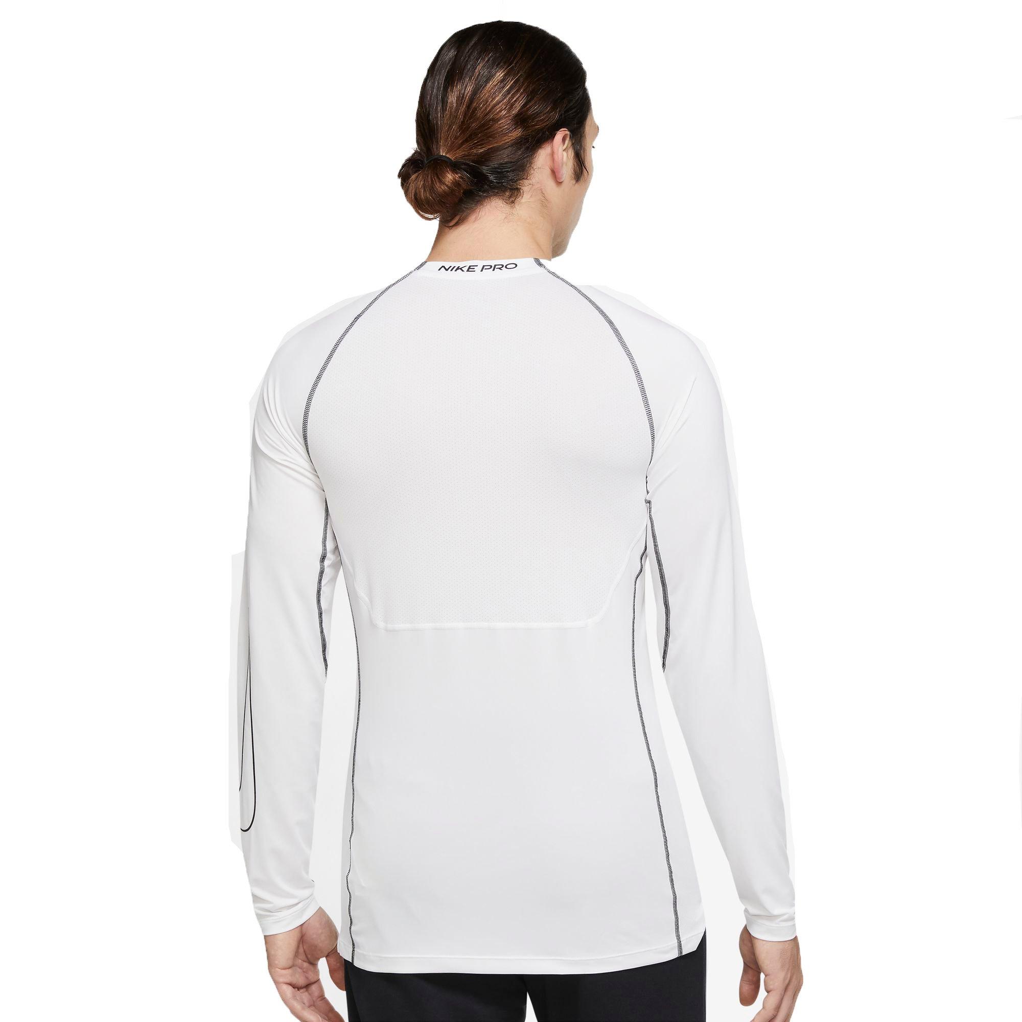 Men's Nike Pro Tight LS Training Top XL / White/Black