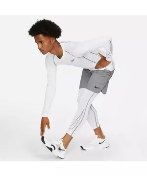 Schaduw spiraal Kinderen Nike Men's Pro Dri-FIT 3/4 "White" Leggings