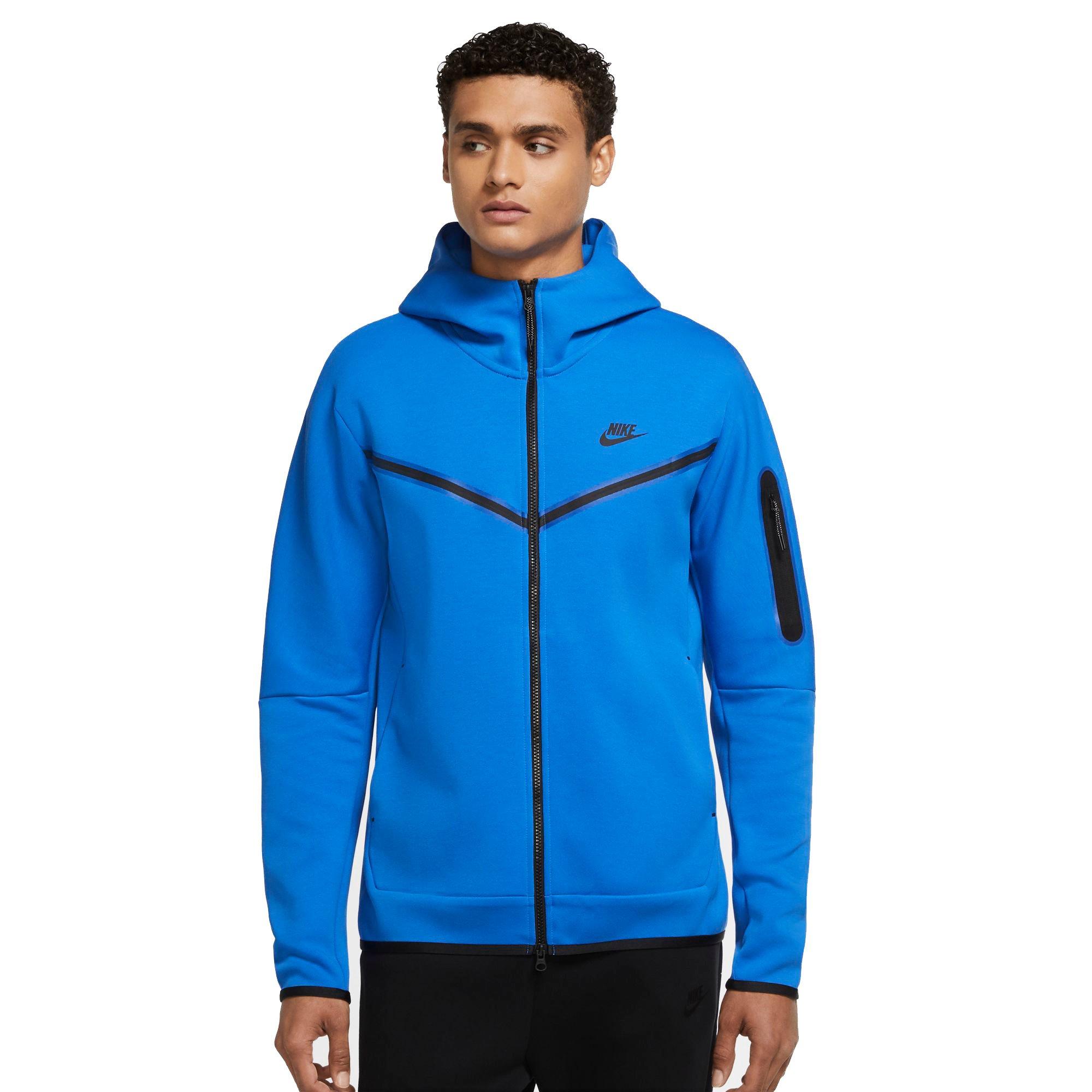 Nike Men's Big & Tall Sportswear Tech Fleece Full-Zip Hoodie - Blue -  Hibbett