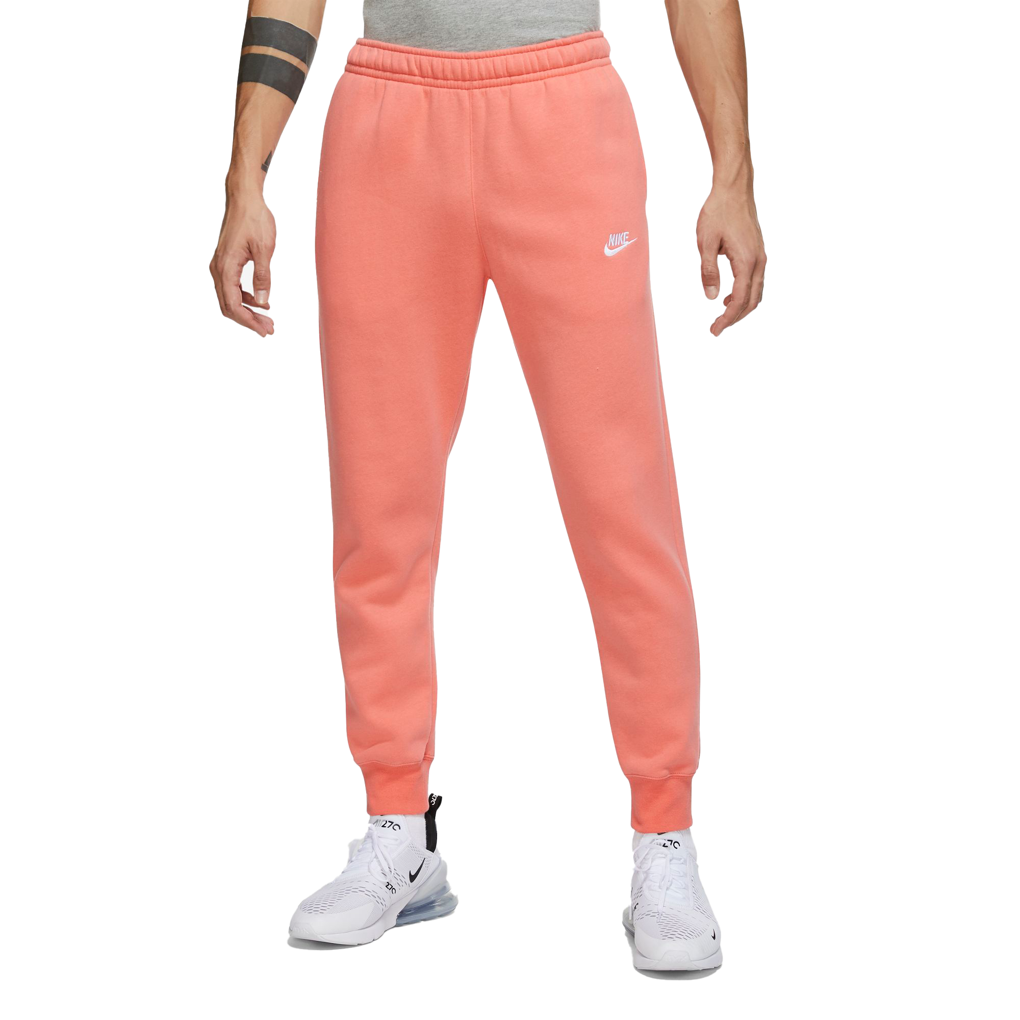 Nike Men's Big & Tall Sportswear Club Fleece "Pink" Joggers - PINK Thumbnail View 1