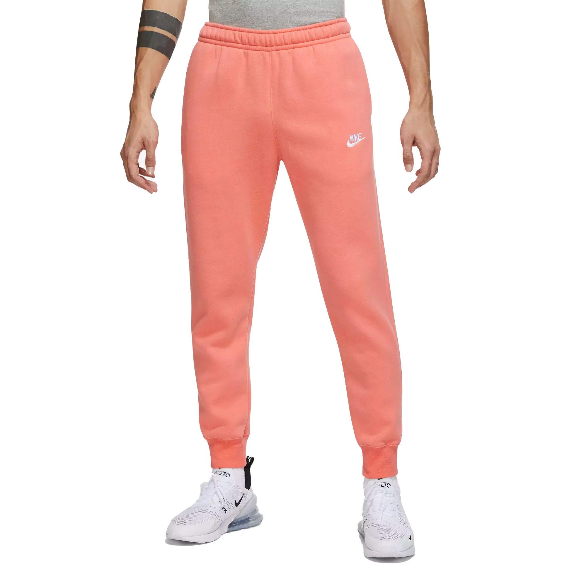 Nike Men's Big & Tall Sportswear Club Fleece Pink Joggers - Hibbett