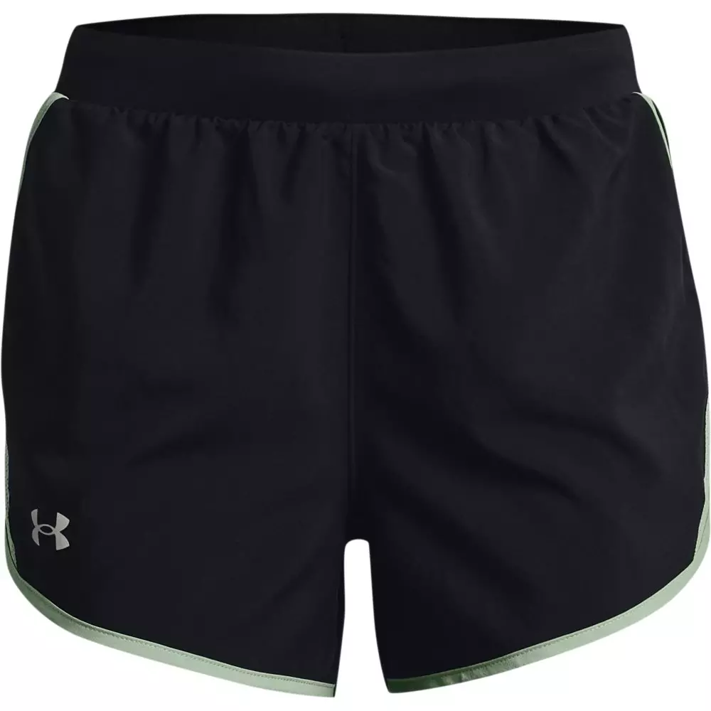 Under Armour Women's Fly By Shorts - BLACK/GREEN
