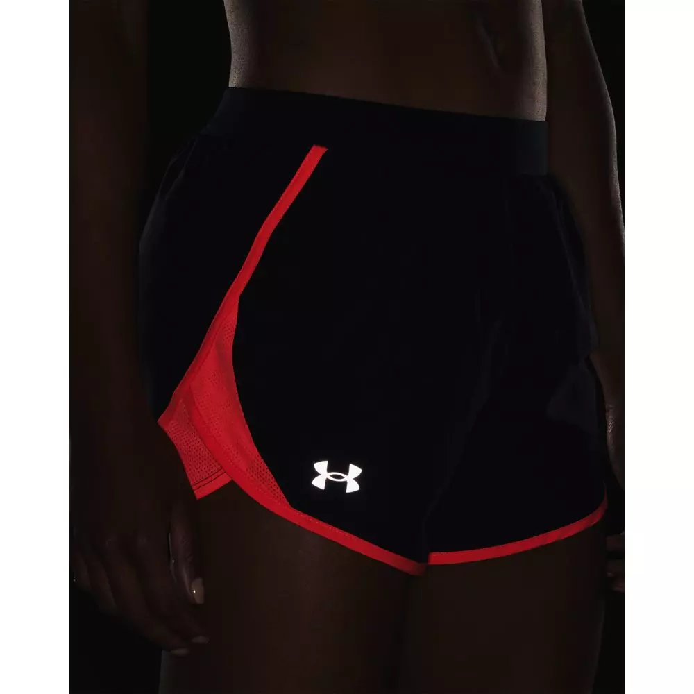 Under Armour Women's Fly By Shorts - BLACK/PINK