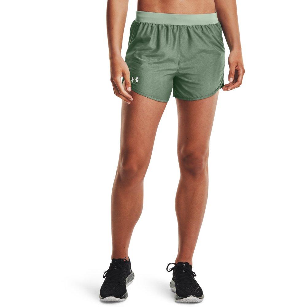 Under Armour Women's Fly By Shorts - GREEN Thumbnail View 1