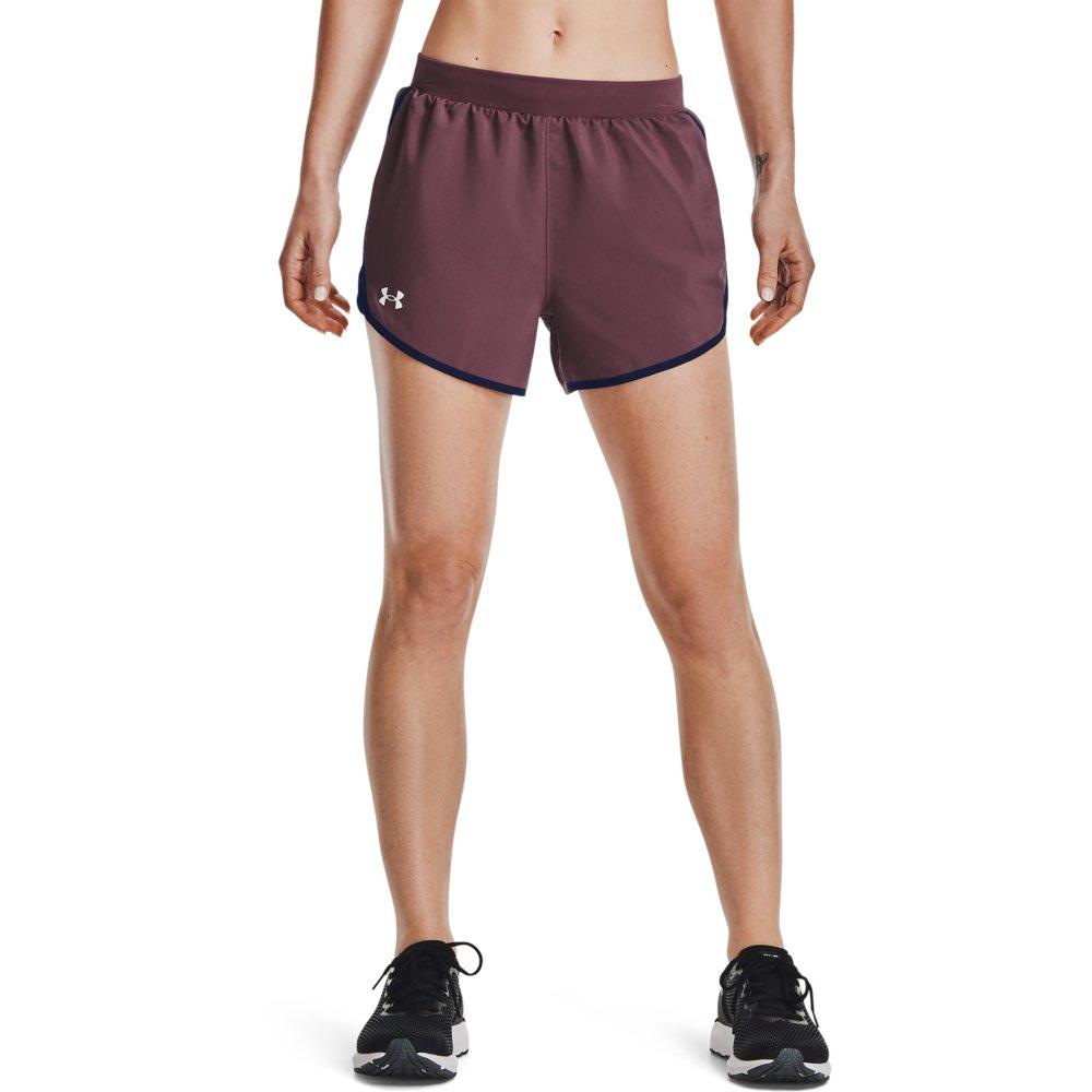 Under Armour Women's Fly By Shorts - PLUM Thumbnail View 1