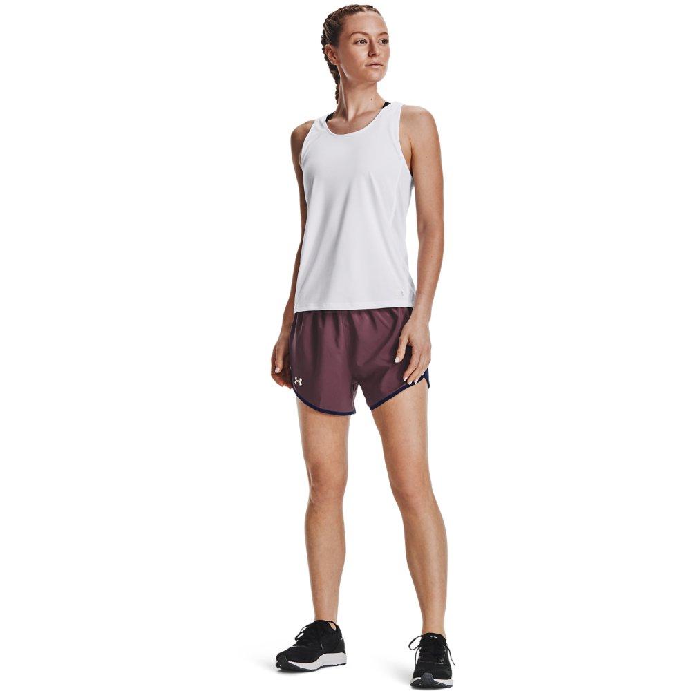 Under Armour Women's Fly By Shorts - PLUM Thumbnail View 3