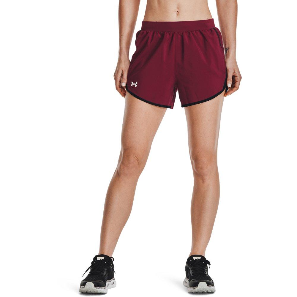 Under Armour Women's Fly By Shorts - RED/BLACK Thumbnail View 1