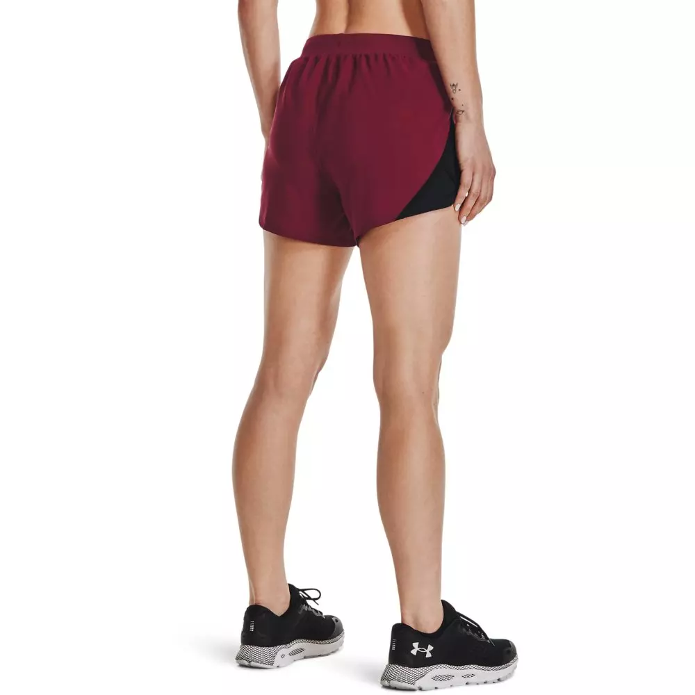 Under Armour Women's Fly By Shorts - RED/BLACK