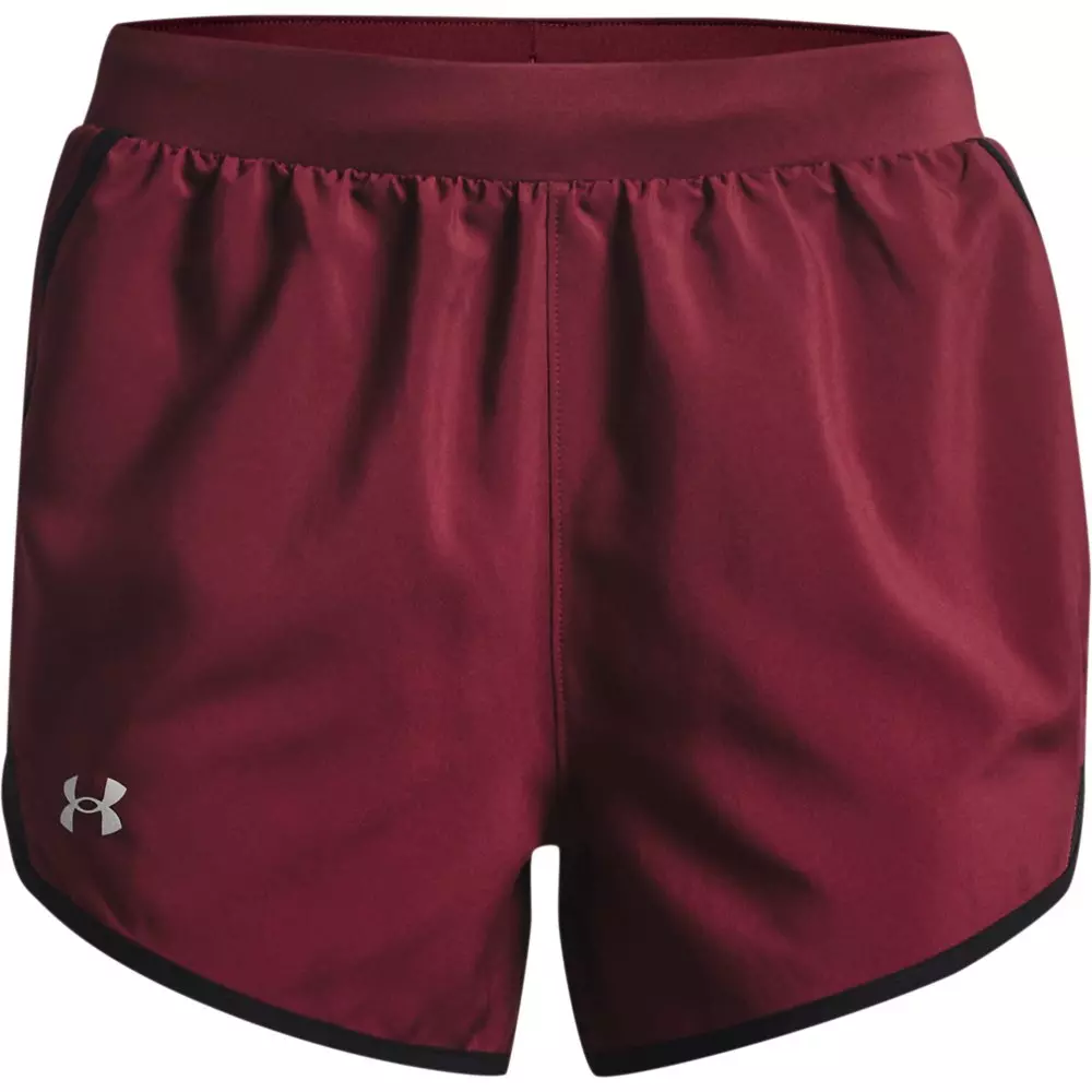Under Armour Women's Fly By Shorts - RED/BLACK