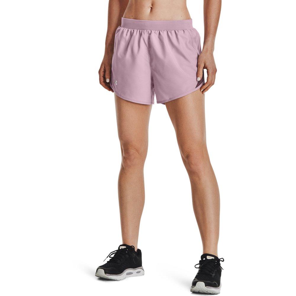 Under Armour Women's Fly By Shorts - DK PINK Thumbnail View 1
