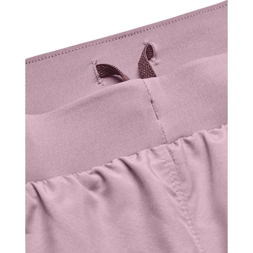 Under Armour Women's Fly By Shorts - DK PINK Thumbnail View 4