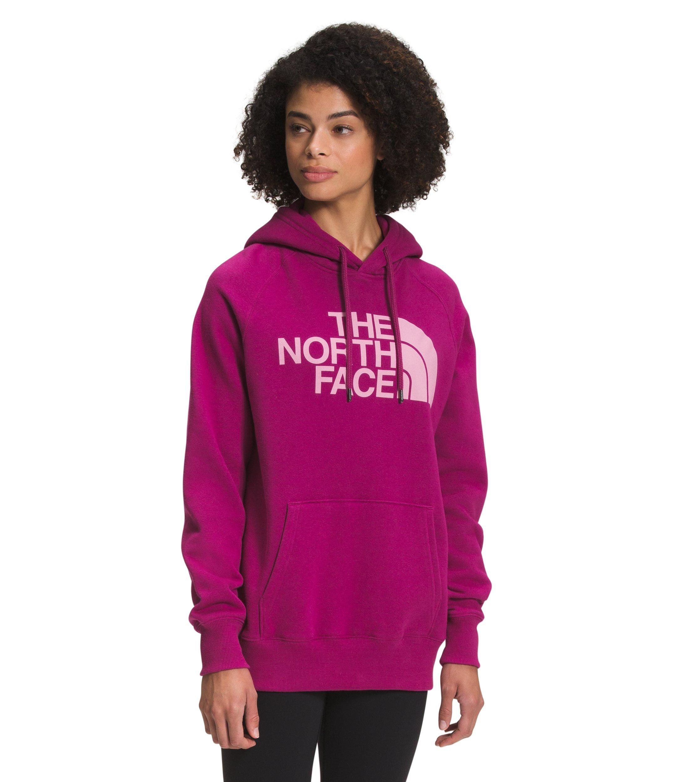 The north face pink sales hoodie