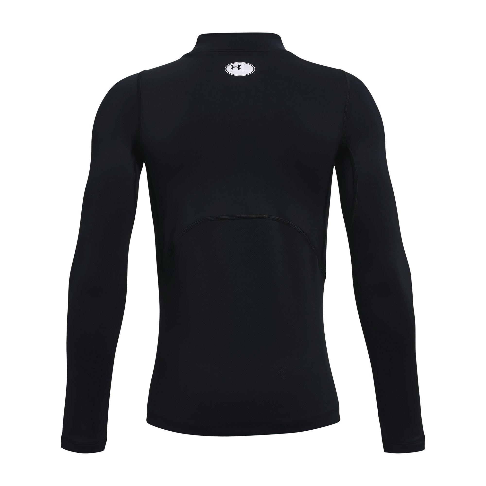 Under Armour Mock Longsleeve Big Kids' Black Tee