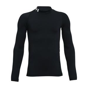 Under Armour Youth Mock Longsleeve "Black" Tee