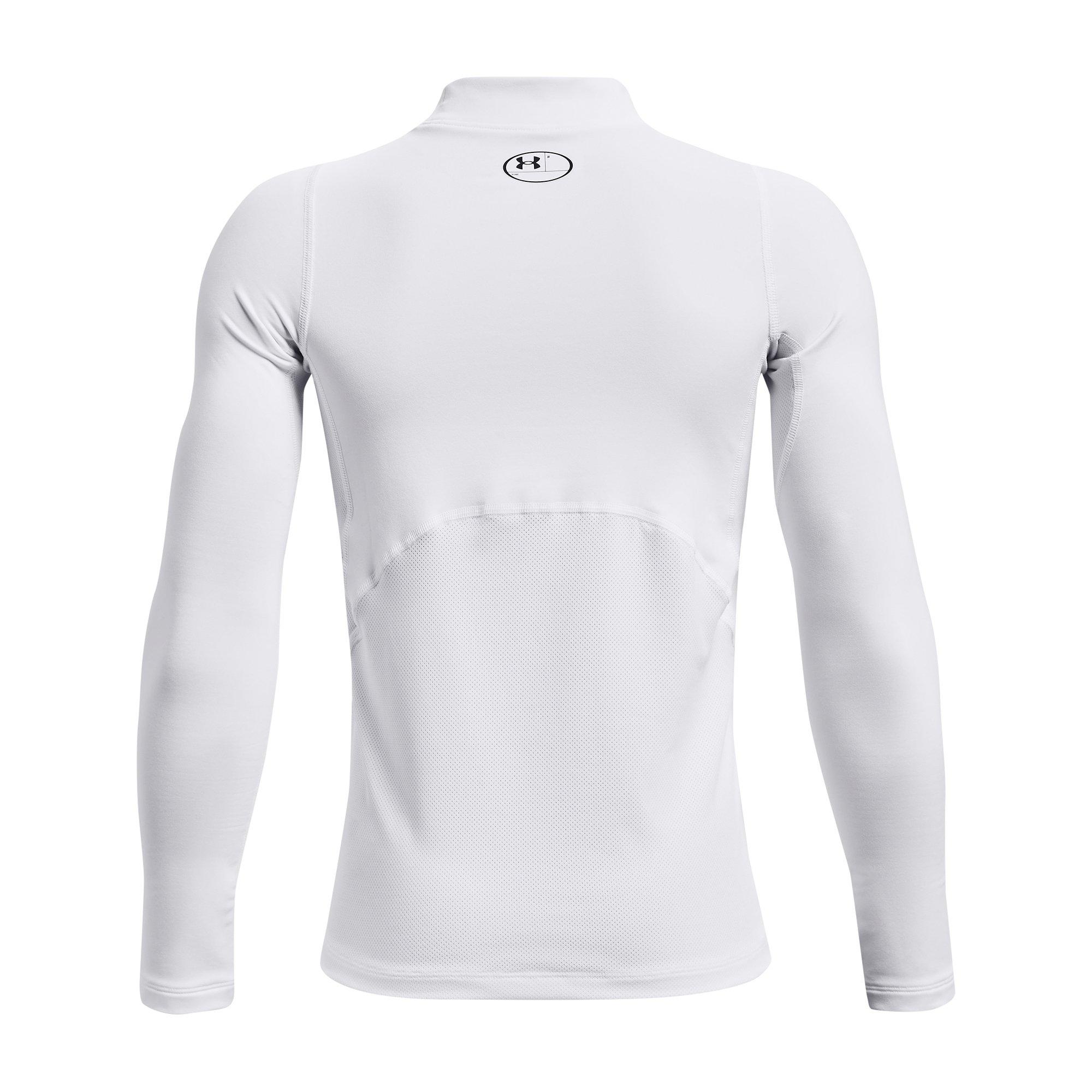 Under Armour Mock Longsleeve Big Kids' White Tee