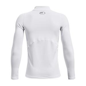 Under Armour Youth Mock Longsleeve "White" Tee