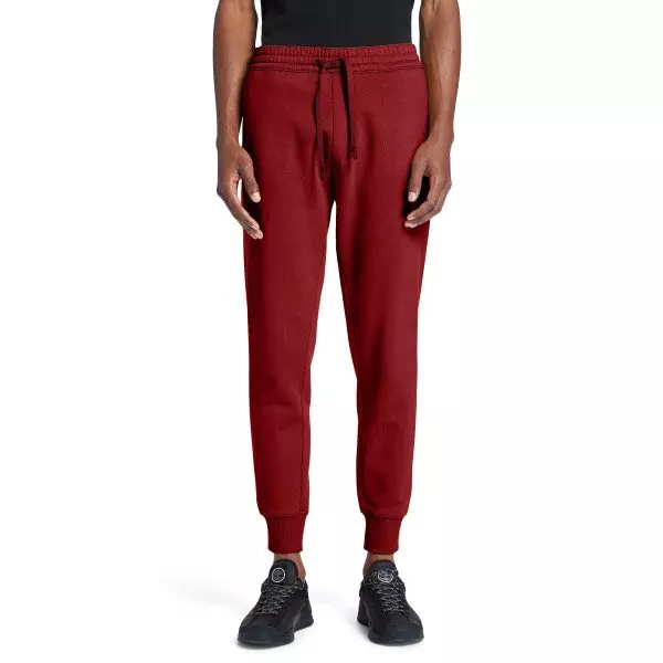 Timberland Men's Logo Sweatpants-Red - RED