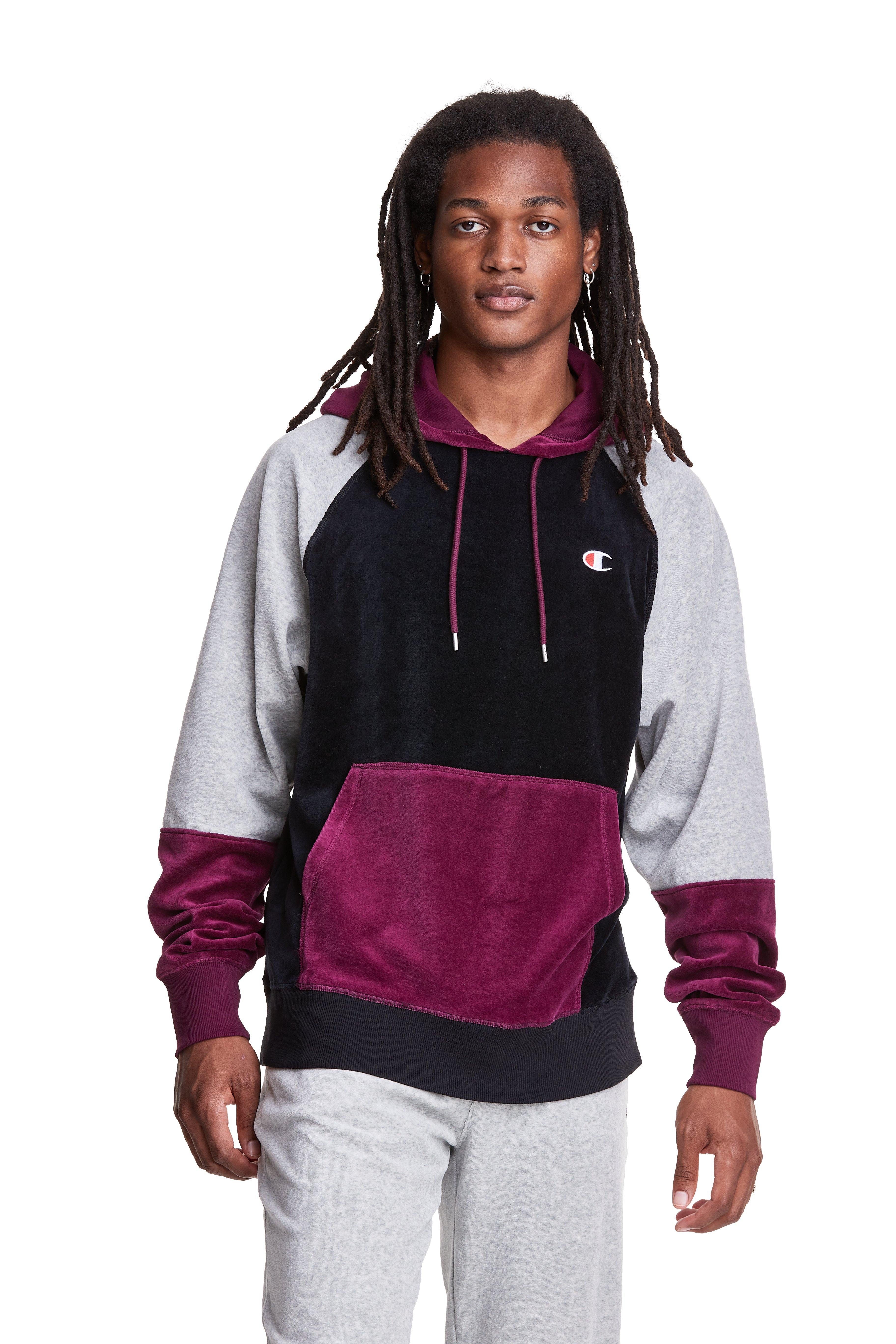 Adidas Velour Hoodie Maroon