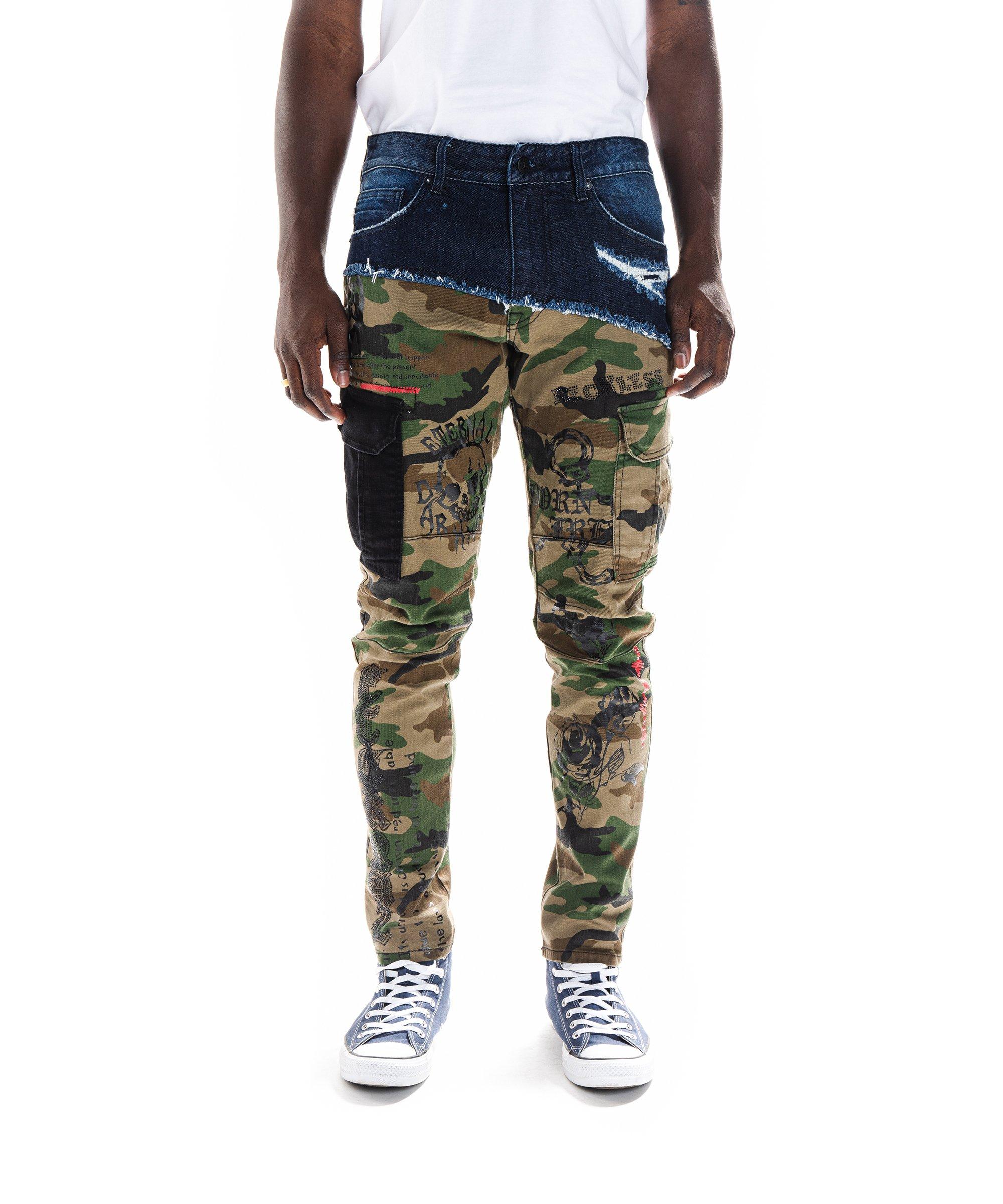 smoke rise camo jeans