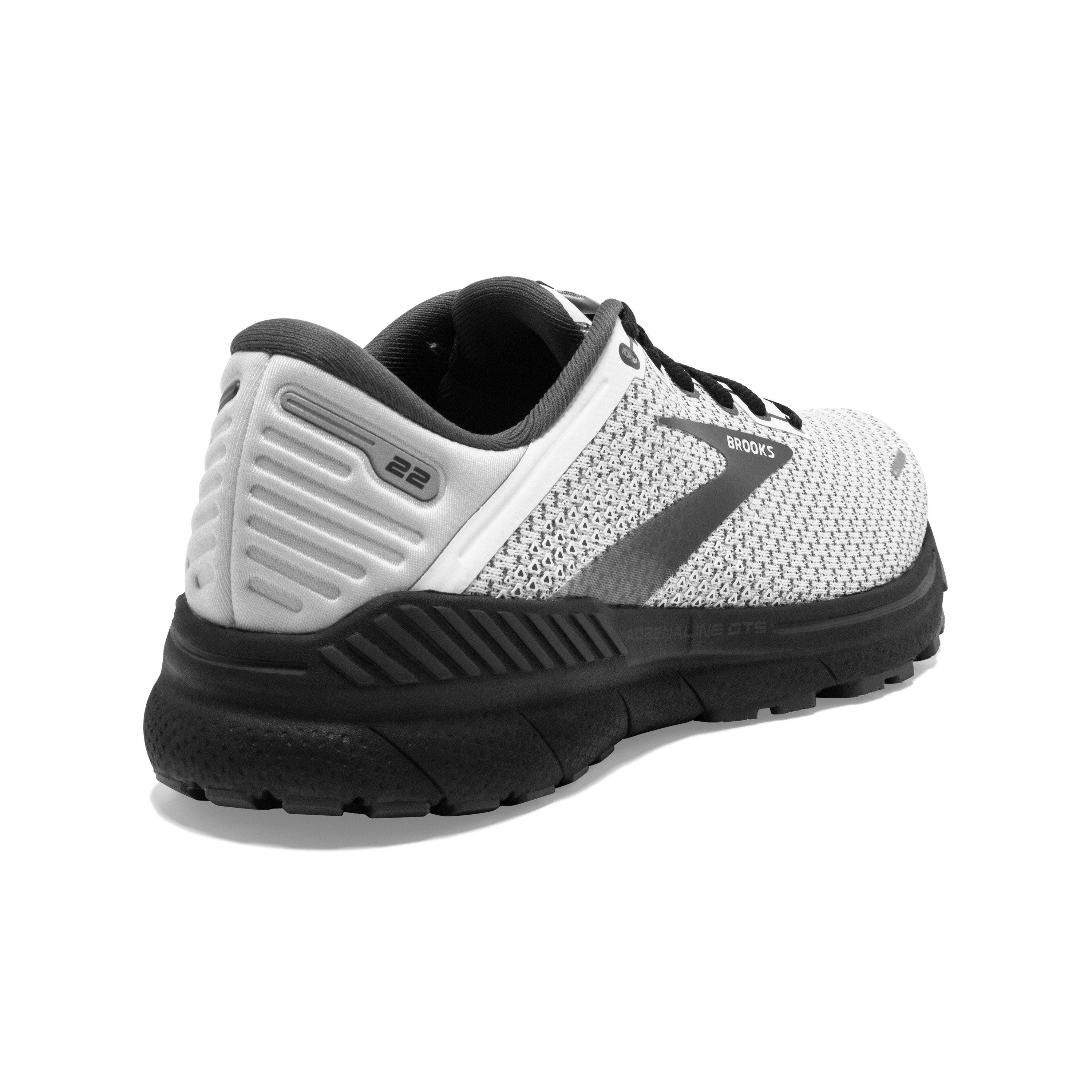 Brooks Adrenaline GTS 22 "Black/White" Women's Running Shoe - BLACK/WHITE Thumbnail View 4