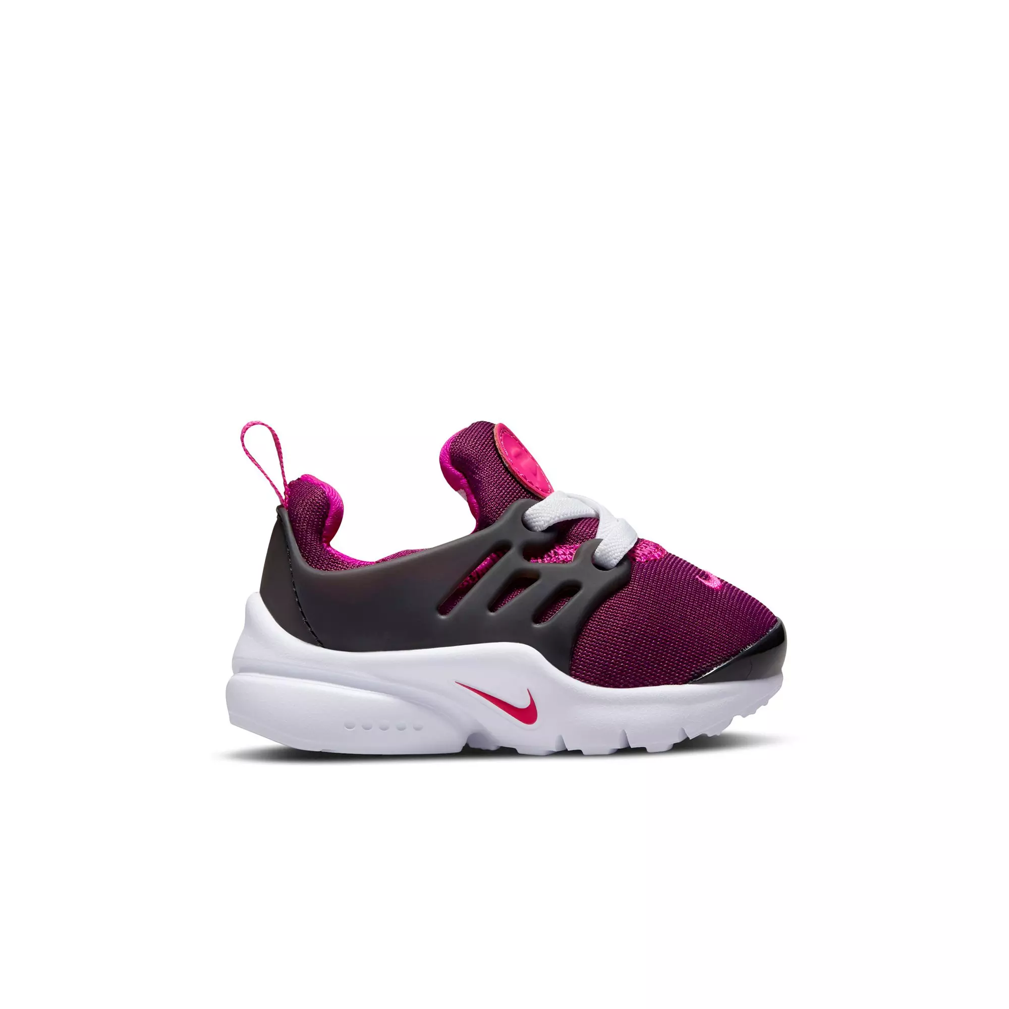 Nike Little Presto "Sangria/Pink Prime/White" Toddler Girls' Shoe - BURGUNDY