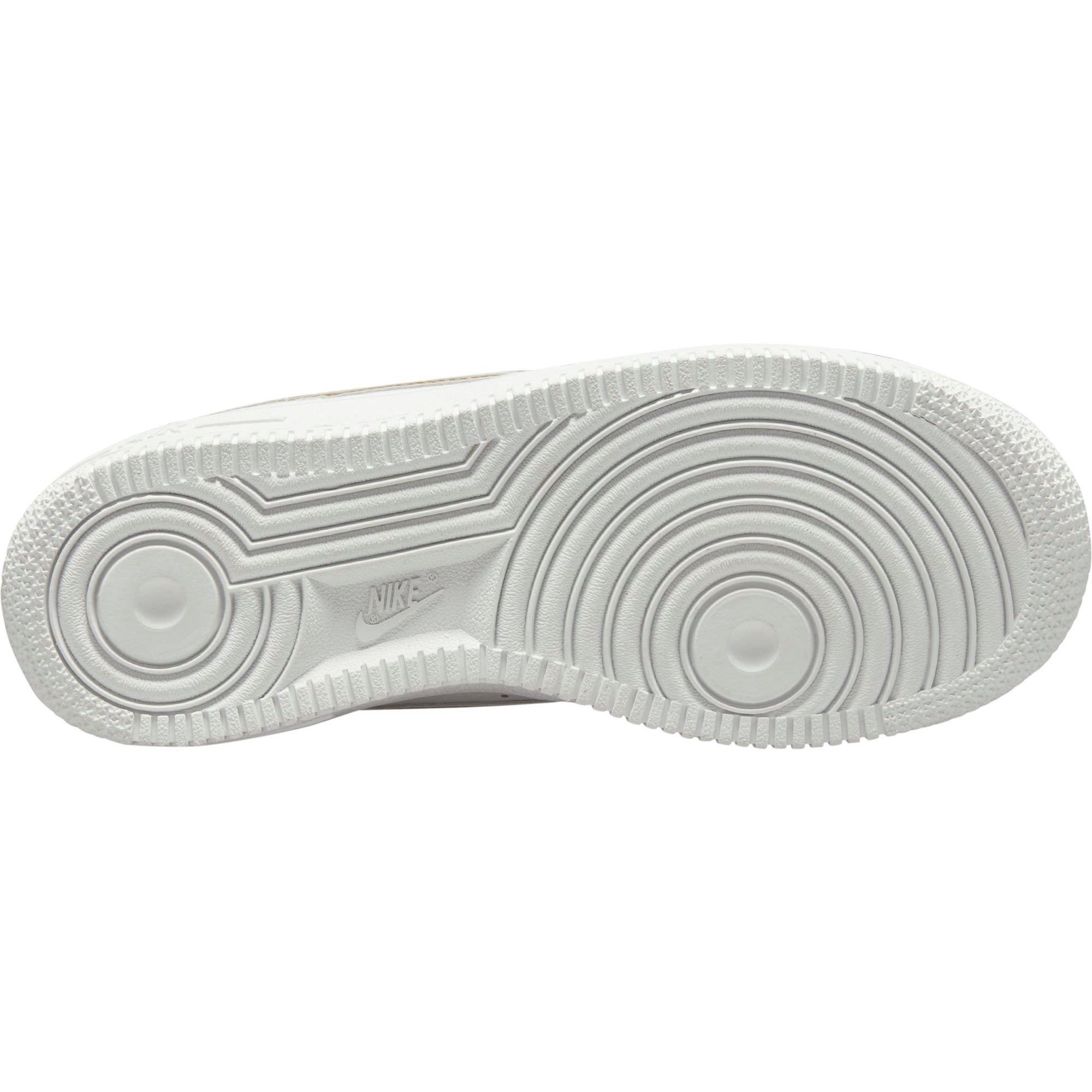 Nike Air Force 1 LV8 "Mixed Metals" Grade School Girls' Shoe - WHITE Thumbnail View 3