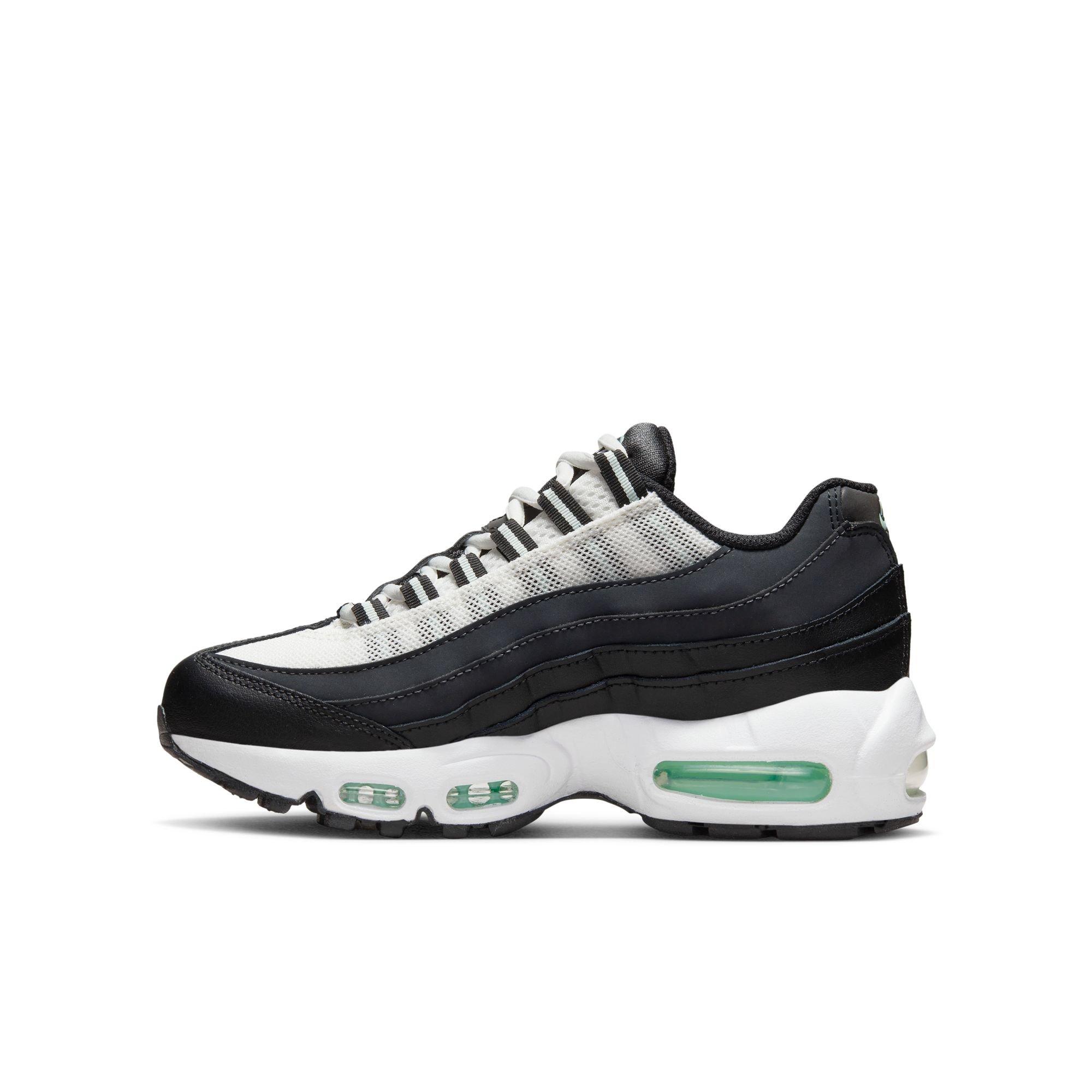 Nike air max '95 outlet black/white/pink preschool girls' shoe