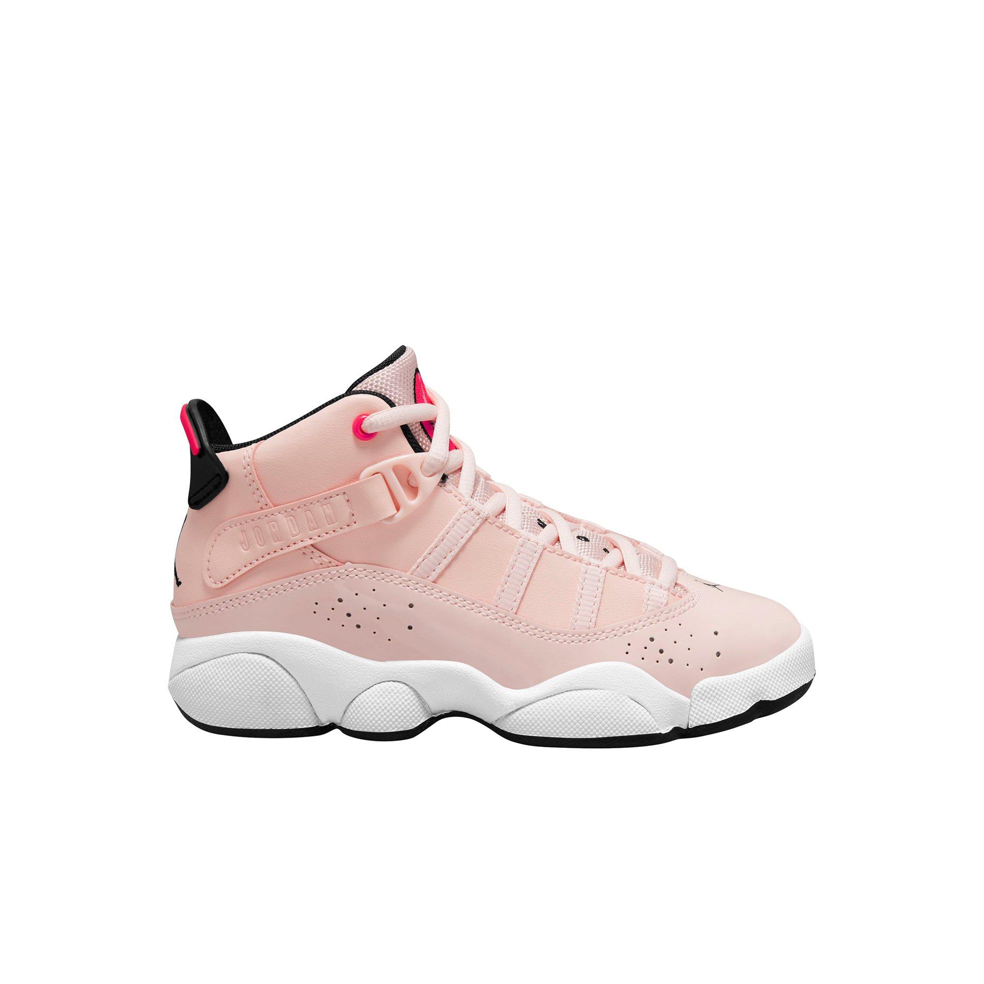 Jordan 6 rings pink hotsell and black