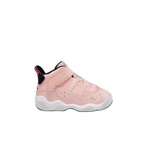 Jordan 6 Rings "Atmosphere/Infrared 23/Black/White" Toddler Girls' Shoe